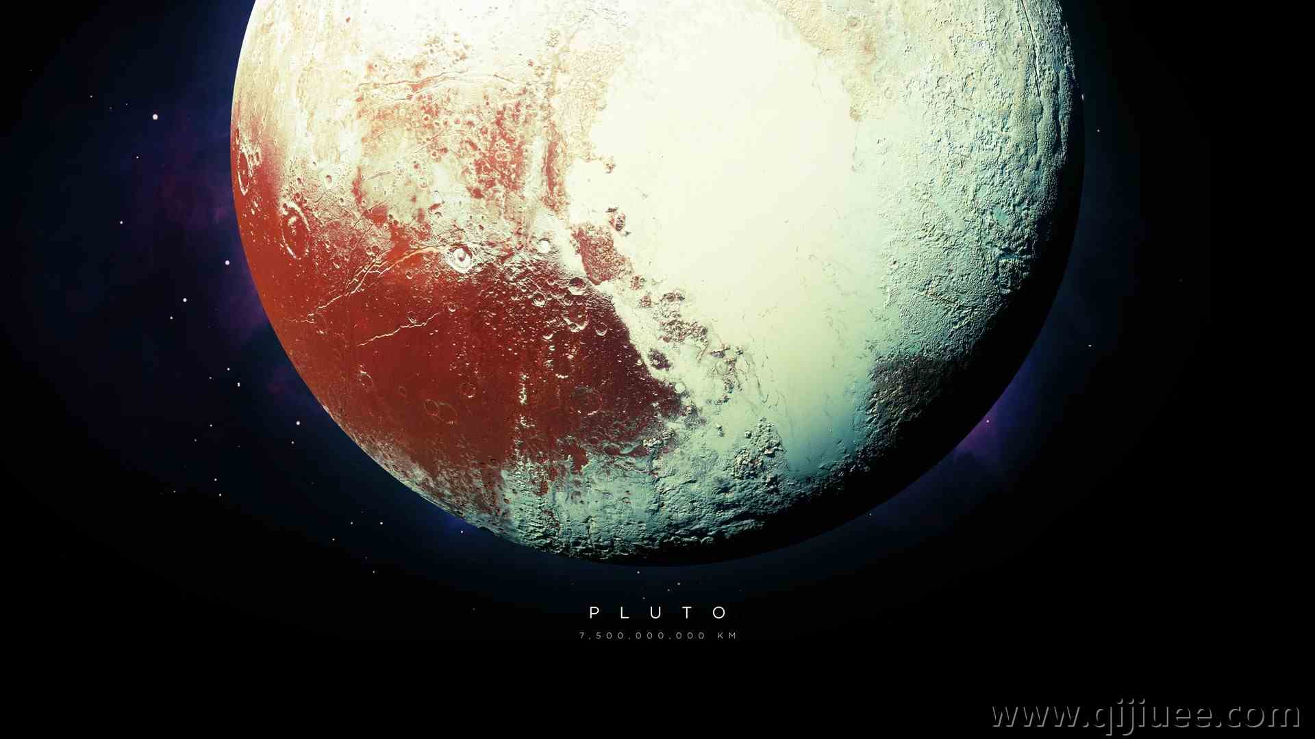 冥王星 宇宙 恒星 行星 太空 太空艺术 AI艺术 太阳系  电脑壁纸 4K壁纸3840 x 2160/1.36 MB-柒染云阁