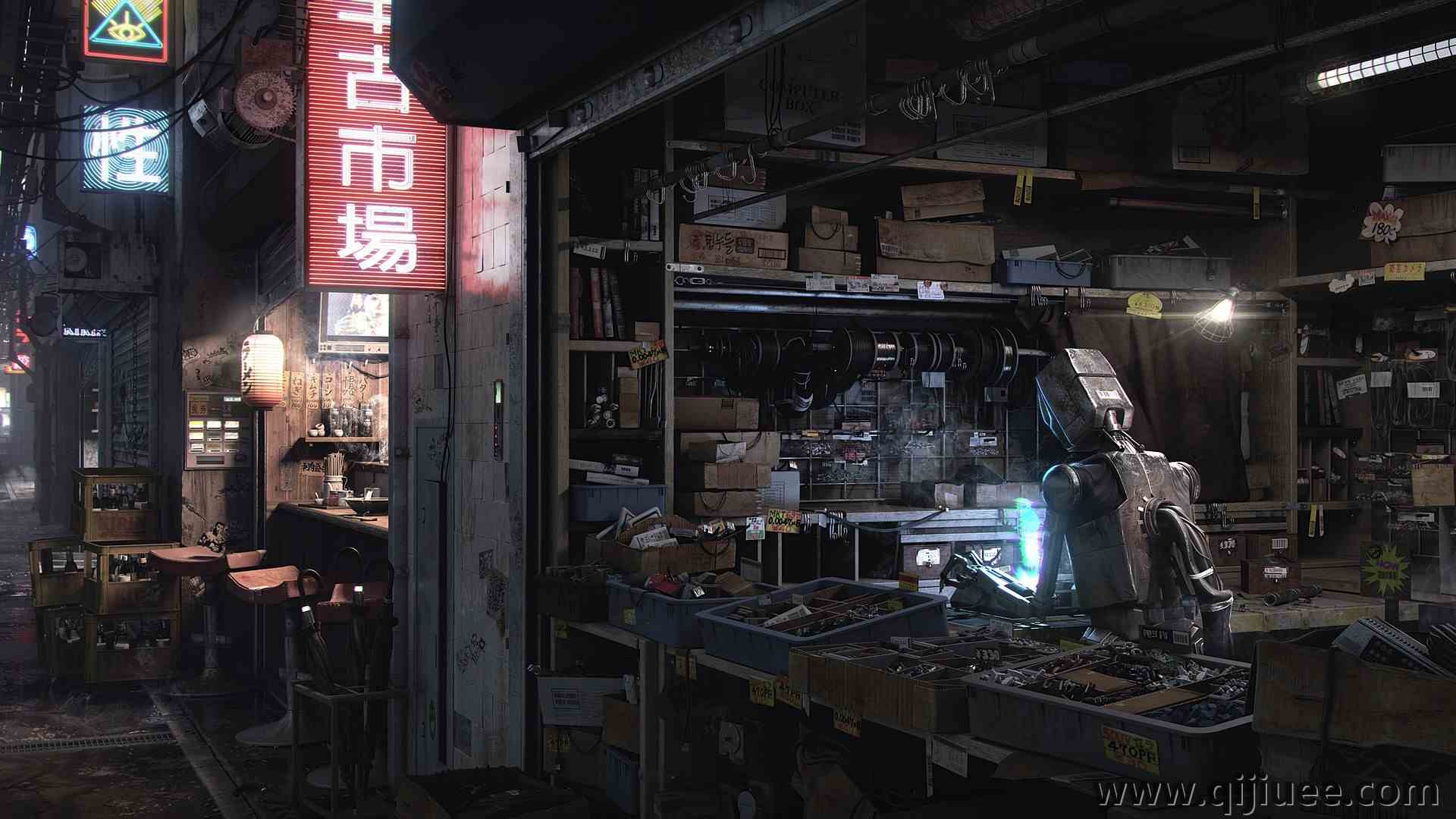 机器人 未来主义 科幻 AI艺术 3840 x 2160/1.66 MB-柒染云阁