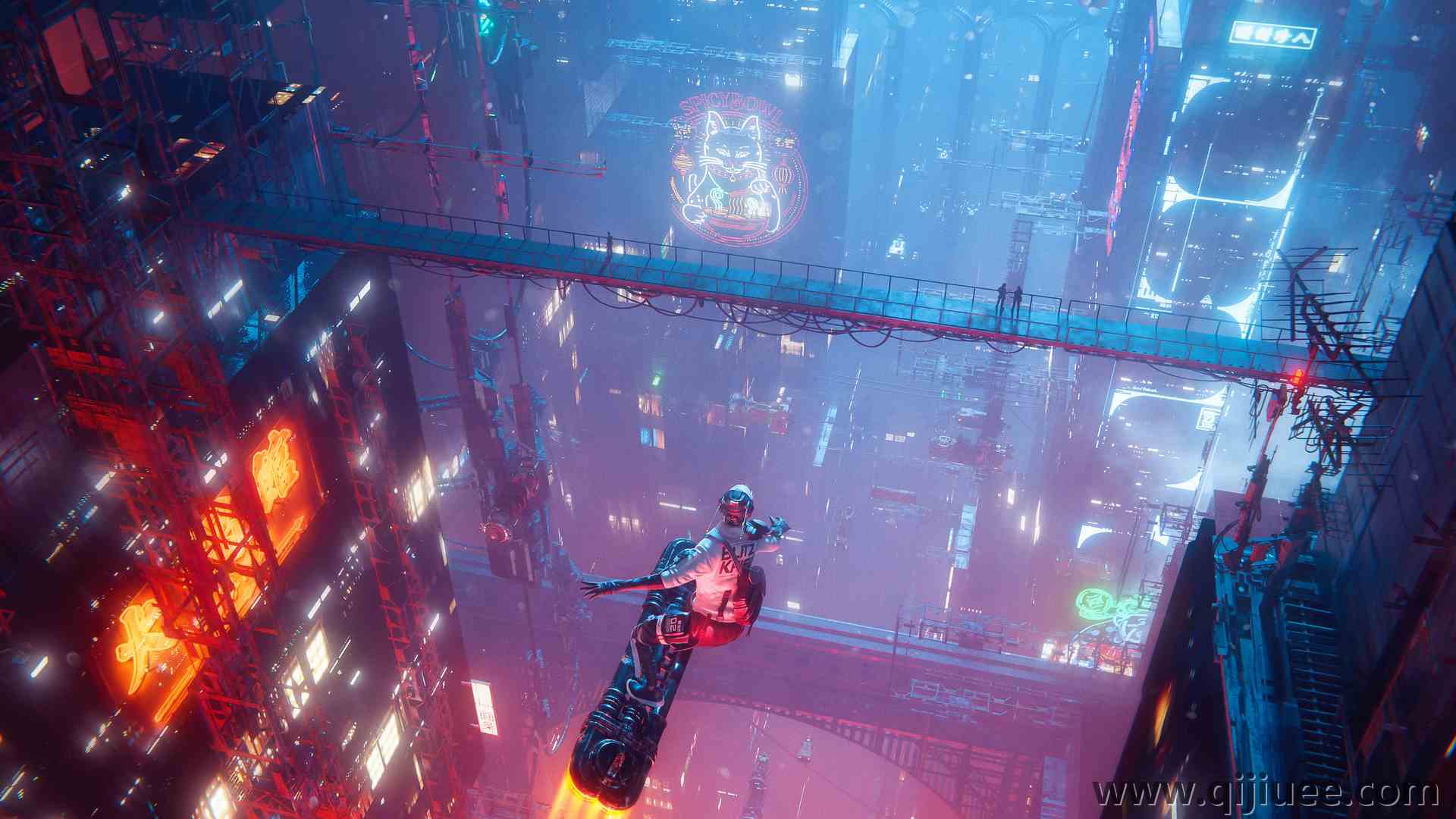 城市 赛博朋克 建筑  科幻主义  3840 x 2160/2.82 MB-柒染云阁