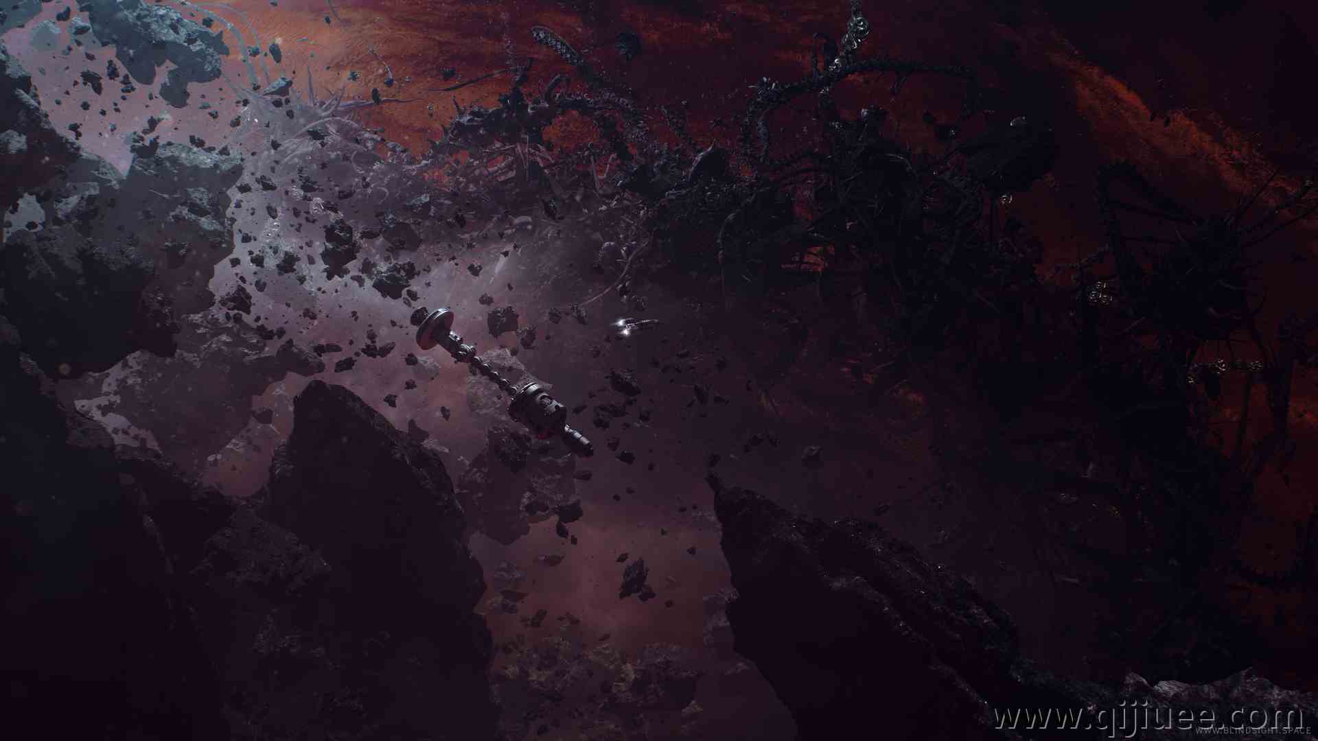 科幻小说 特修斯 AI艺术 空间 空间艺术 宇宙飞船 车辆 黑暗  电脑壁纸 4K壁纸3840 x 2160/4.79 MB-柒染云阁
