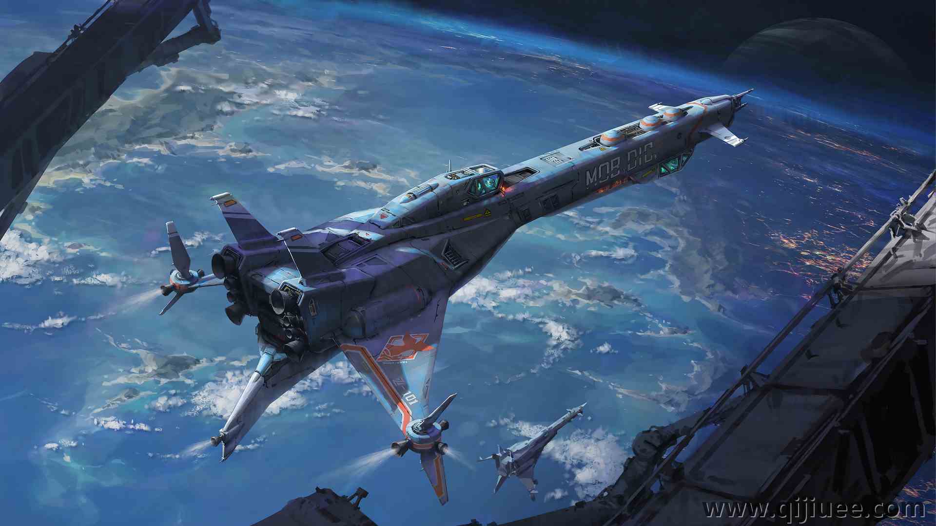 太空 宇宙飞船 电脑壁纸 8K壁纸7680 x 4540/12.18 MB-柒染云阁