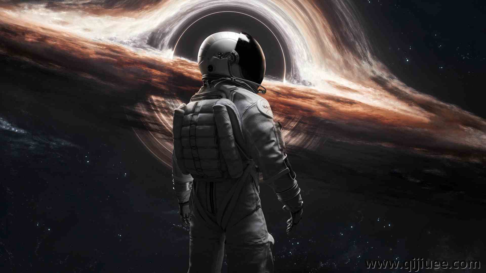 宇航员 伽利 太空 图片 星星 宇航服 黑洞 电脑壁纸 4K壁纸3840 x 2400/1.32 MB-柒染云阁
