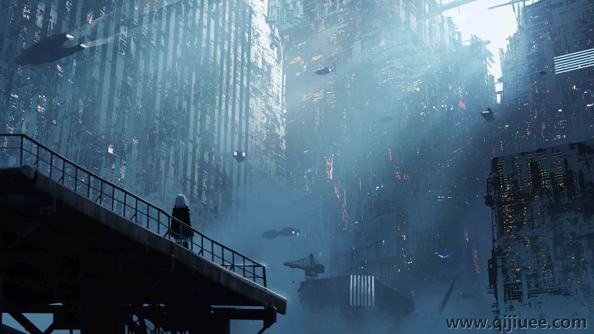 小行星 艺术家 赛博朋克  动漫 未来主义 科幻 未来城市  电脑壁纸 4K壁纸5874 x 2492/14.66 MB-柒染云阁
