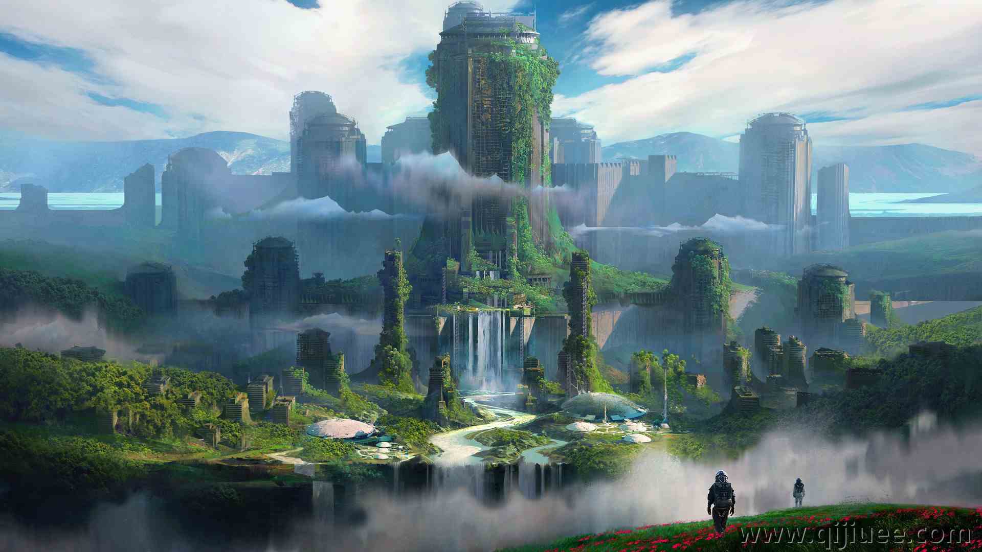 景观 未来主义城市 未来主义 电脑壁纸 4K壁纸3840 x 2200/2.21 MB-柒染云阁