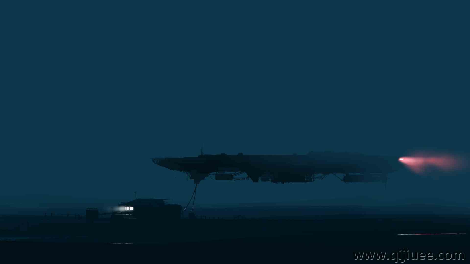 风景 环境 宇宙飞船 夜晚 科幻小说 房子 电脑壁纸 4K壁纸5640 x 2400/0.68 MB-柒染云阁