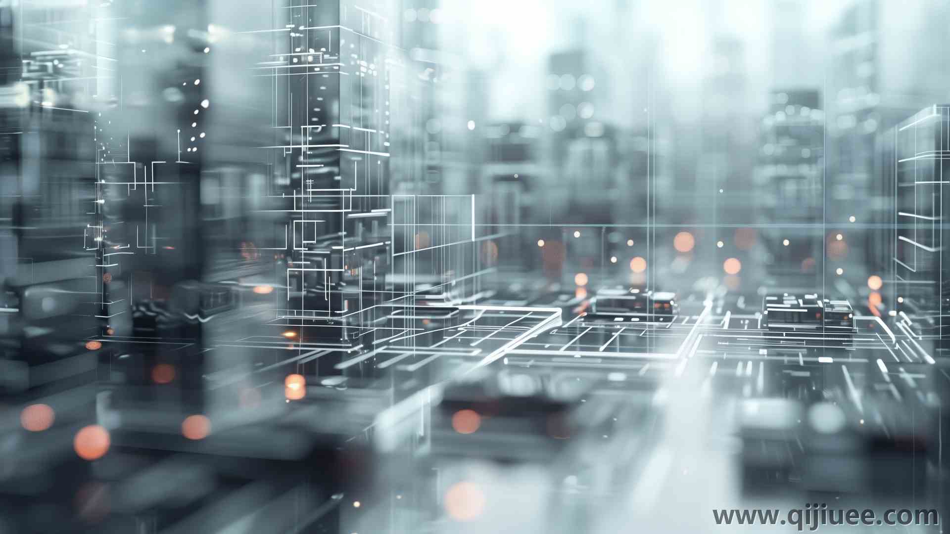 科技感 线条 抽象 插图  电脑贴纸 4K贴纸5824 x 3264/7.79 MB-柒染云阁