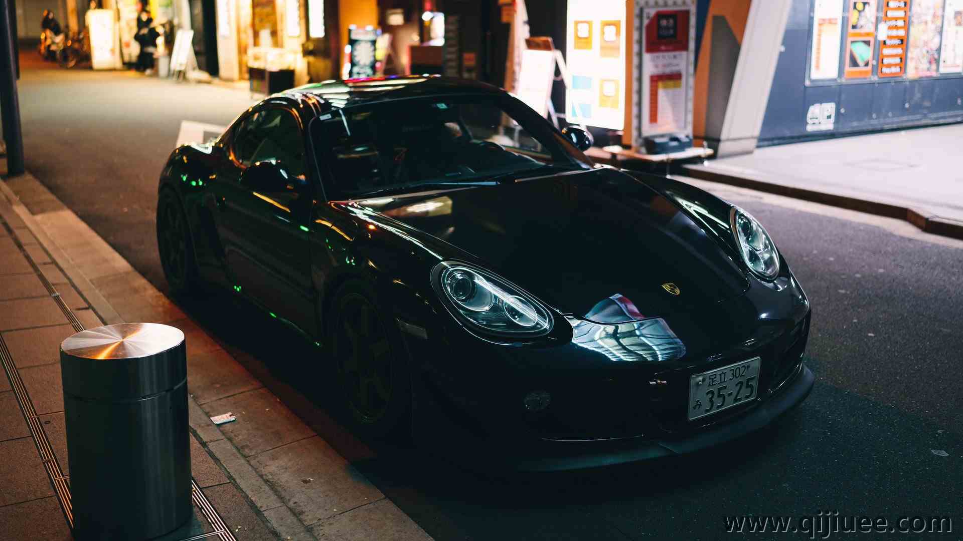 汽车 黑色 保时捷开曼 电脑壁纸 4K壁纸4096 x 2730/0.96 MB-柒染云阁