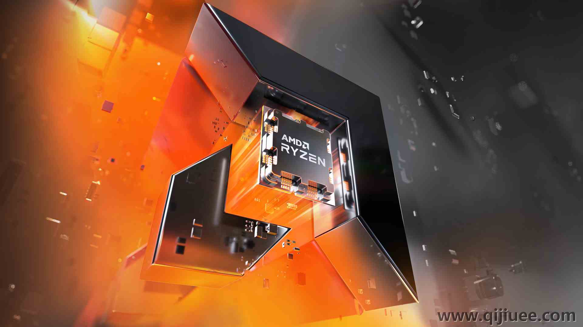 AMD 中央处理器 CPU 科技 机械 电脑壁纸 4K壁纸5000 x 2450/6.87 MB-柒染云阁