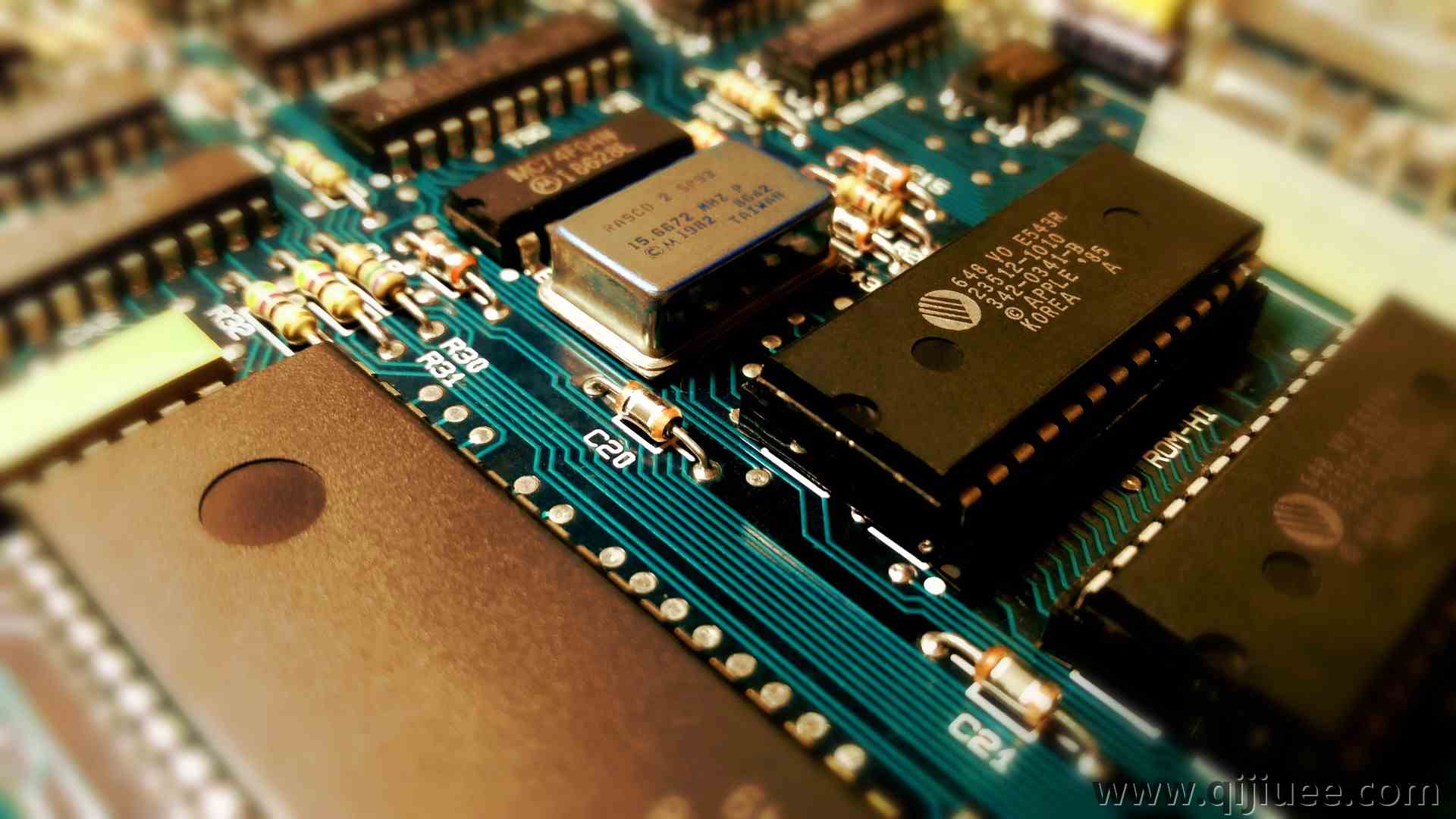 CPU 芯片 电路板 硬件 器件 电脑壁纸 4K壁纸5312 x 2988/2.35 MB-柒染云阁
