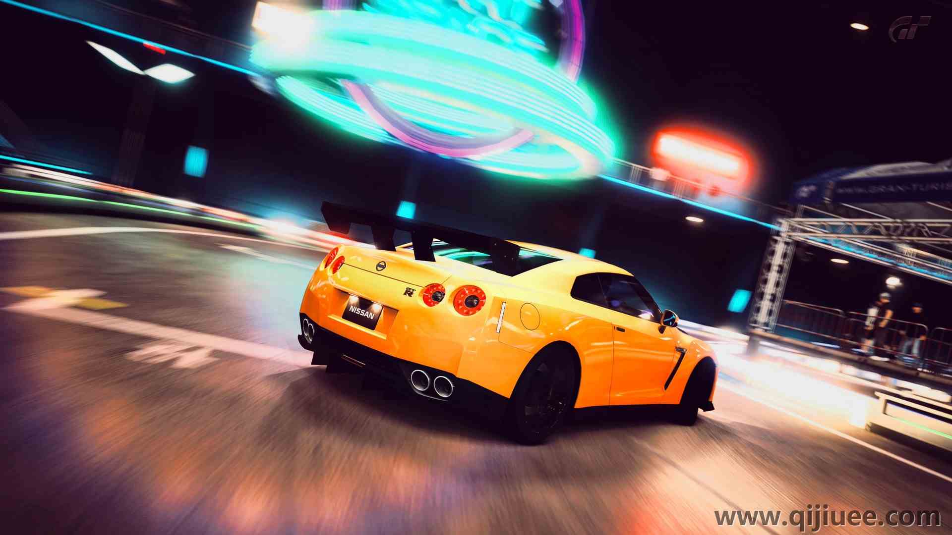 汽车 黄色 游戏CG 街道 青色 超级跑车 电脑壁纸 4K壁纸3840 x 2160/0.85 MB-柒染云阁