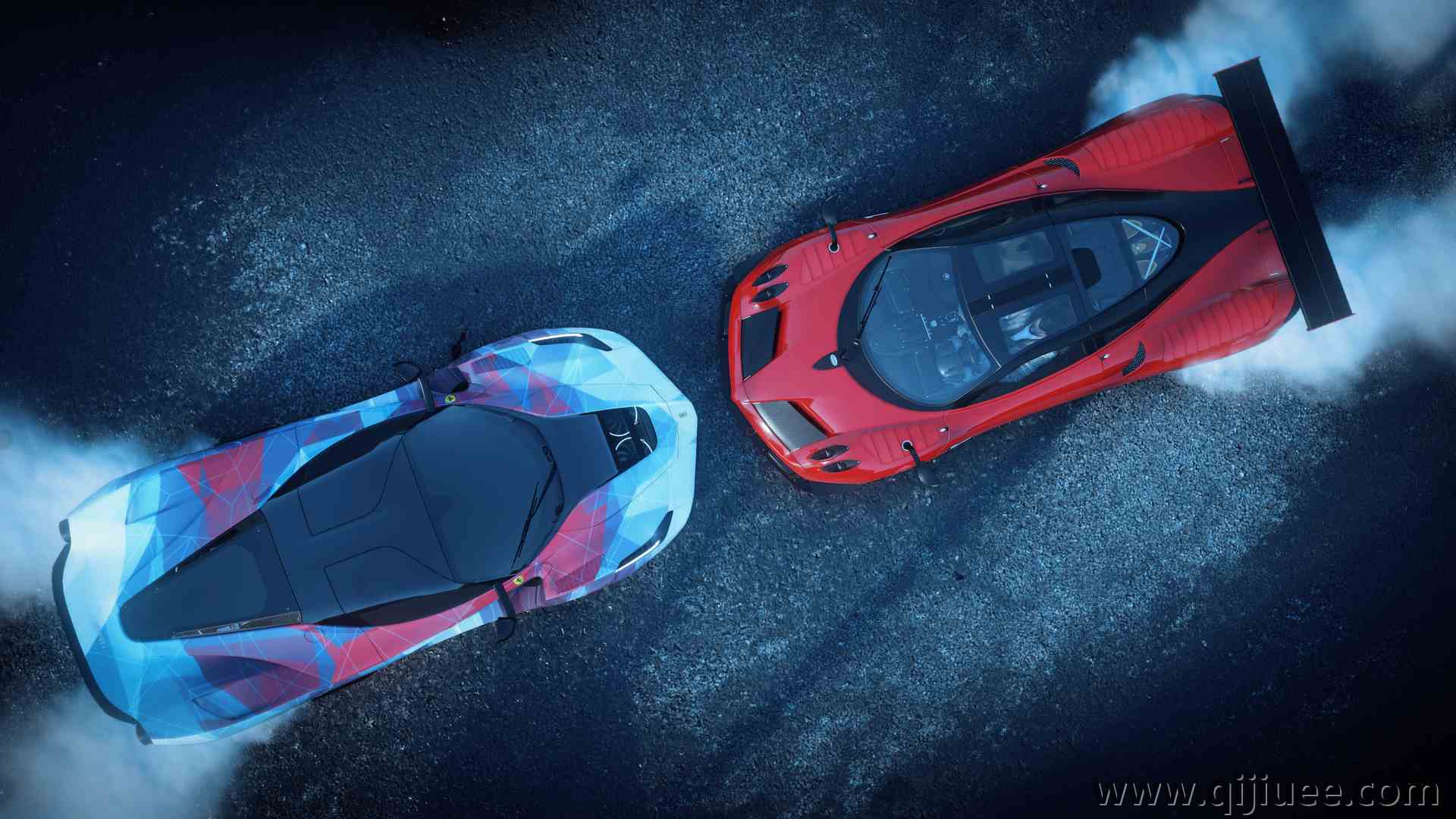 赛车 法拉利 超级跑车 游戏 车辆 红色 汽车  电脑壁纸 4K壁纸4096 x 2160/12.84 MB-柒染云阁