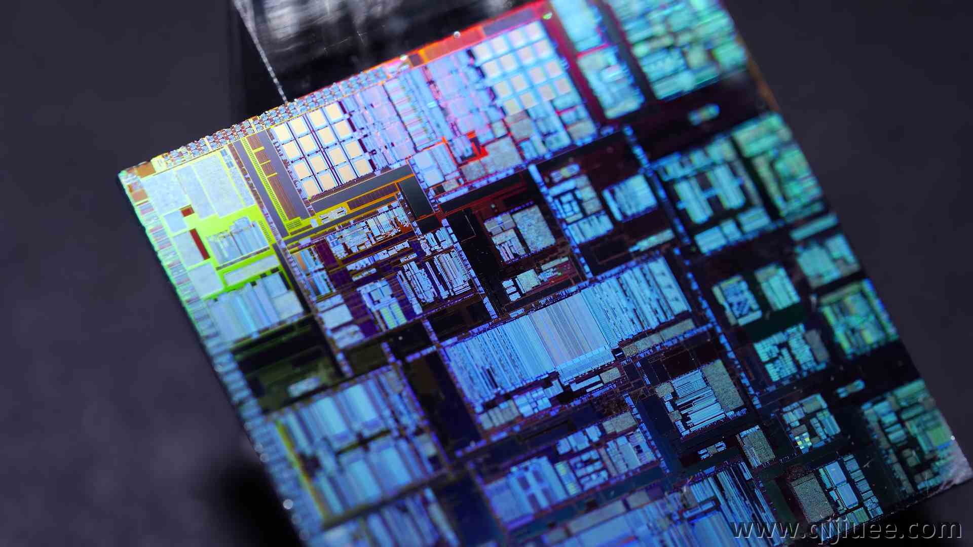 英特尔 宏 硅 技术 计算机 英特尔 蓝色 微芯片 硬件 CPU 电脑壁纸 4K壁纸3840 x 2160/6.68 MB-柒染云阁