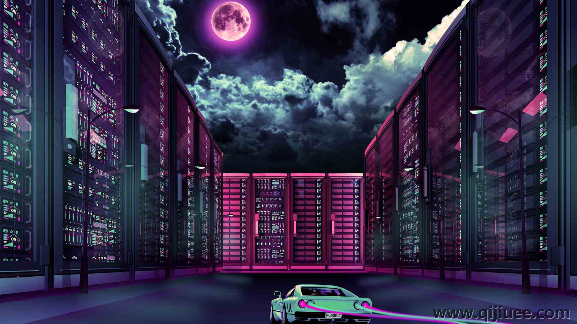 逆波 驾驶 车辆 汽车 未来主义 霓虹灯 法拉利  电脑壁纸 4K壁纸3921 x 2539/10.81 MB-柒染云阁
