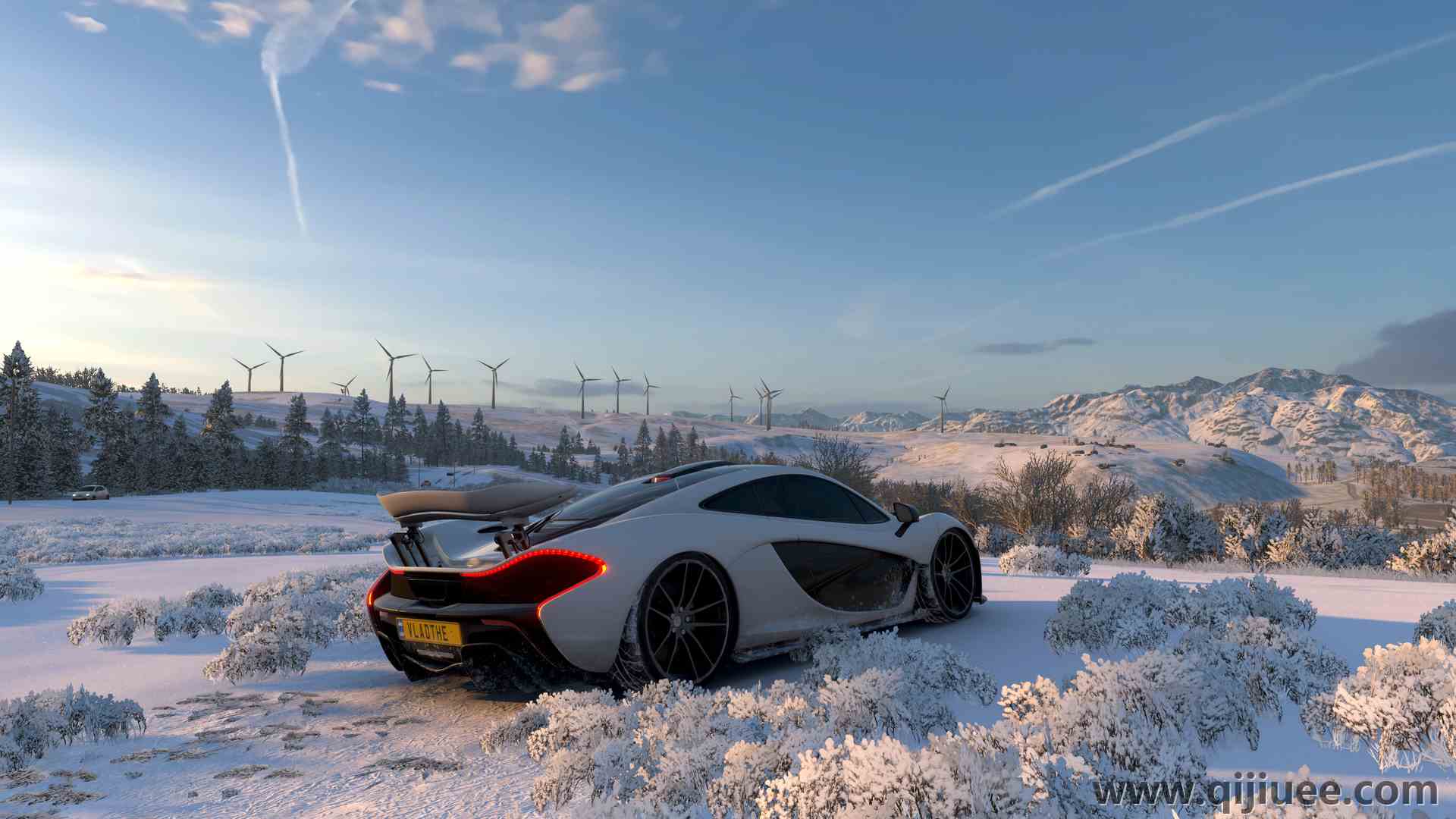 游戏CG 汽车 车辆 雪 跑车 游戏 迈凯轮  电脑壁纸 4K壁纸3840 x 2160/12.35 MB-柒染云阁