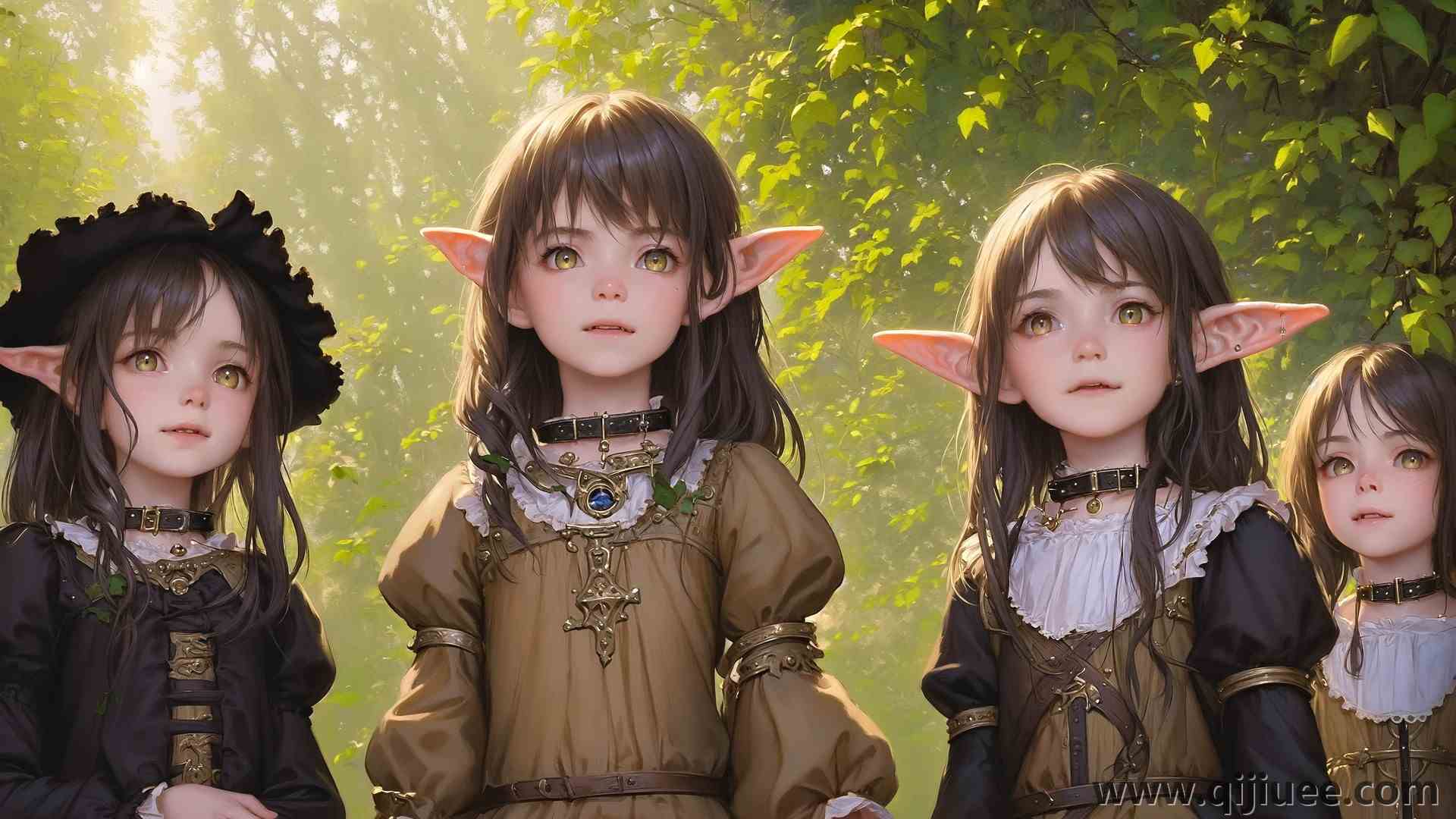女人 黑发 幻想女孩 鹿角 兽耳 黄眼睛 户外 幻想艺术 人工智能艺术 稳定扩散 3840 x 2176/1.84 MB-柒染云阁