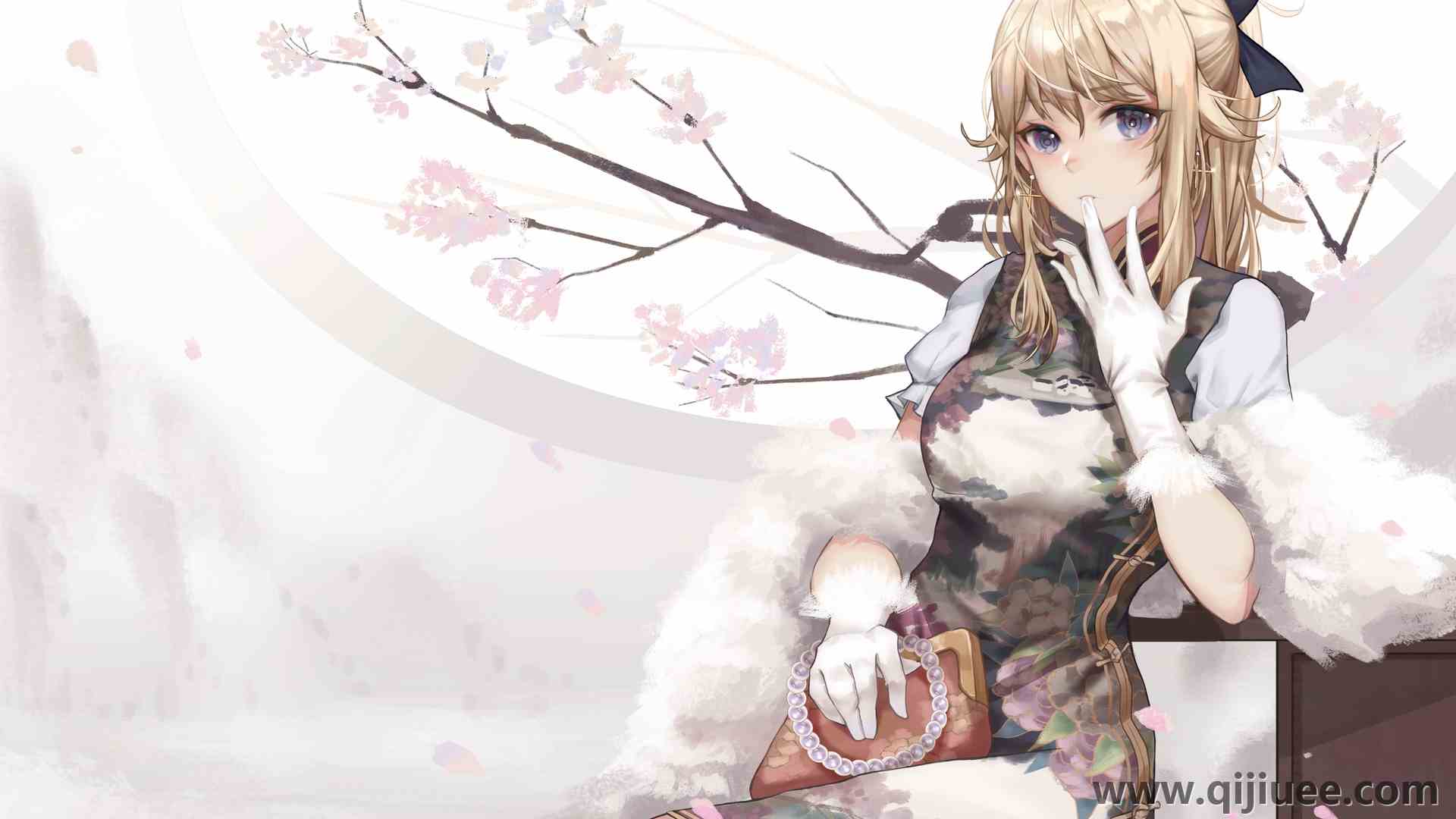 动漫女孩 原神  中式服装 旗袍 5359 x 3508/1.89 MB-柒染云阁