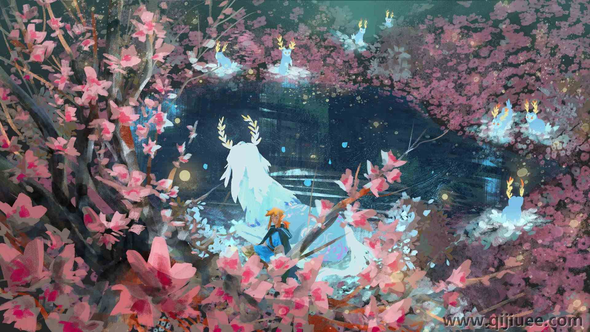 林克 塞尔达传奇 奇幻艺术 艺术作品 游戏CG艺术 3840 x 2160/1.72 MB-柒染云阁
