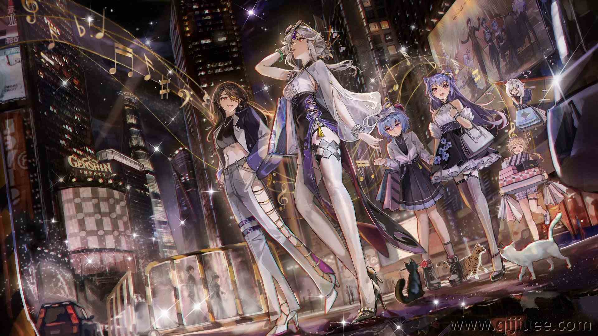 行走 口袋里的手 动漫 动漫女孩 3840 x 2160/1.38 MB-柒染云阁