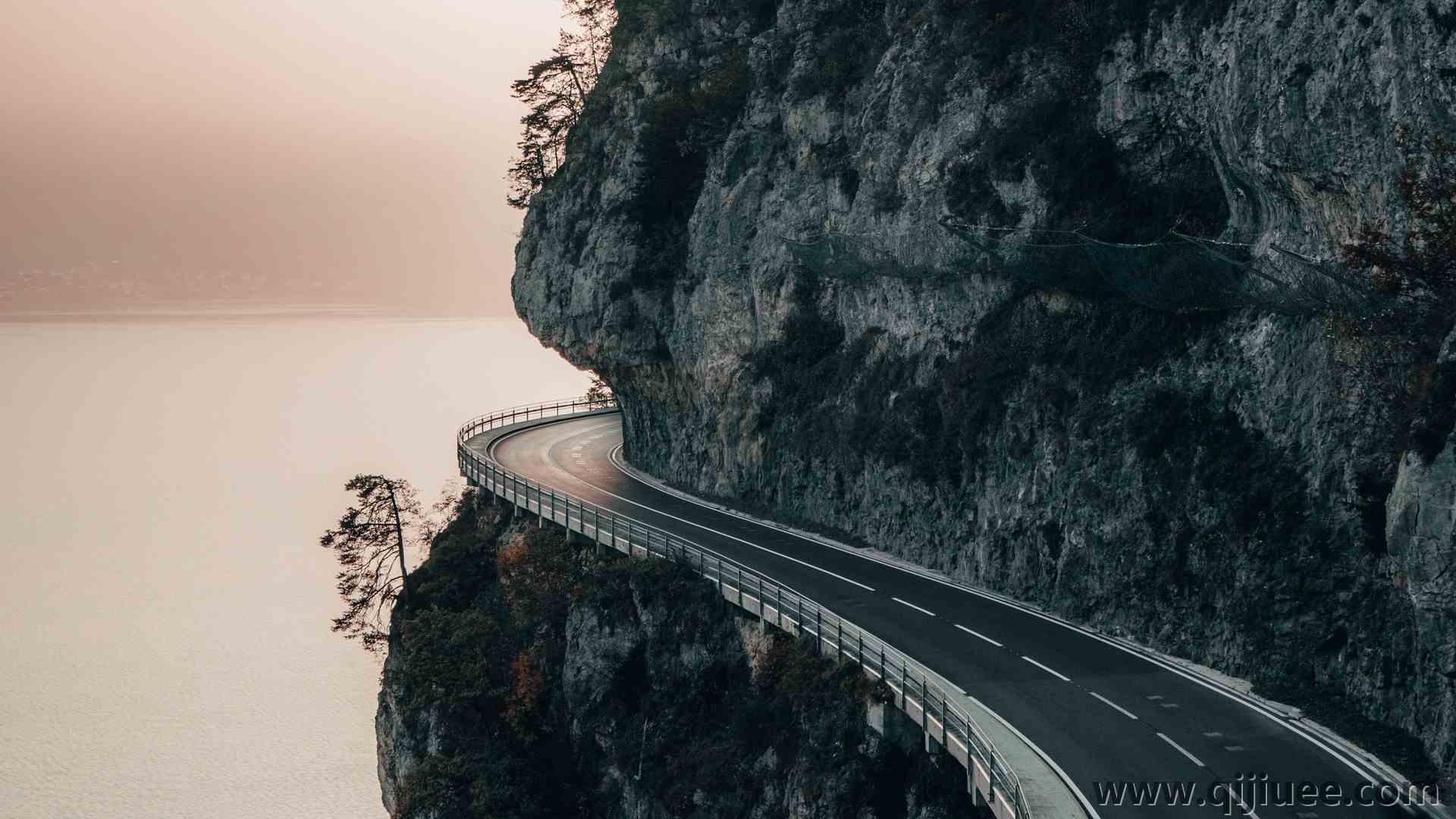 风景 自然 道路 山脉 悬崖 海洋 瑞士  电脑壁纸 4K壁纸3840 x 2400/3.69 MB-柒染云阁