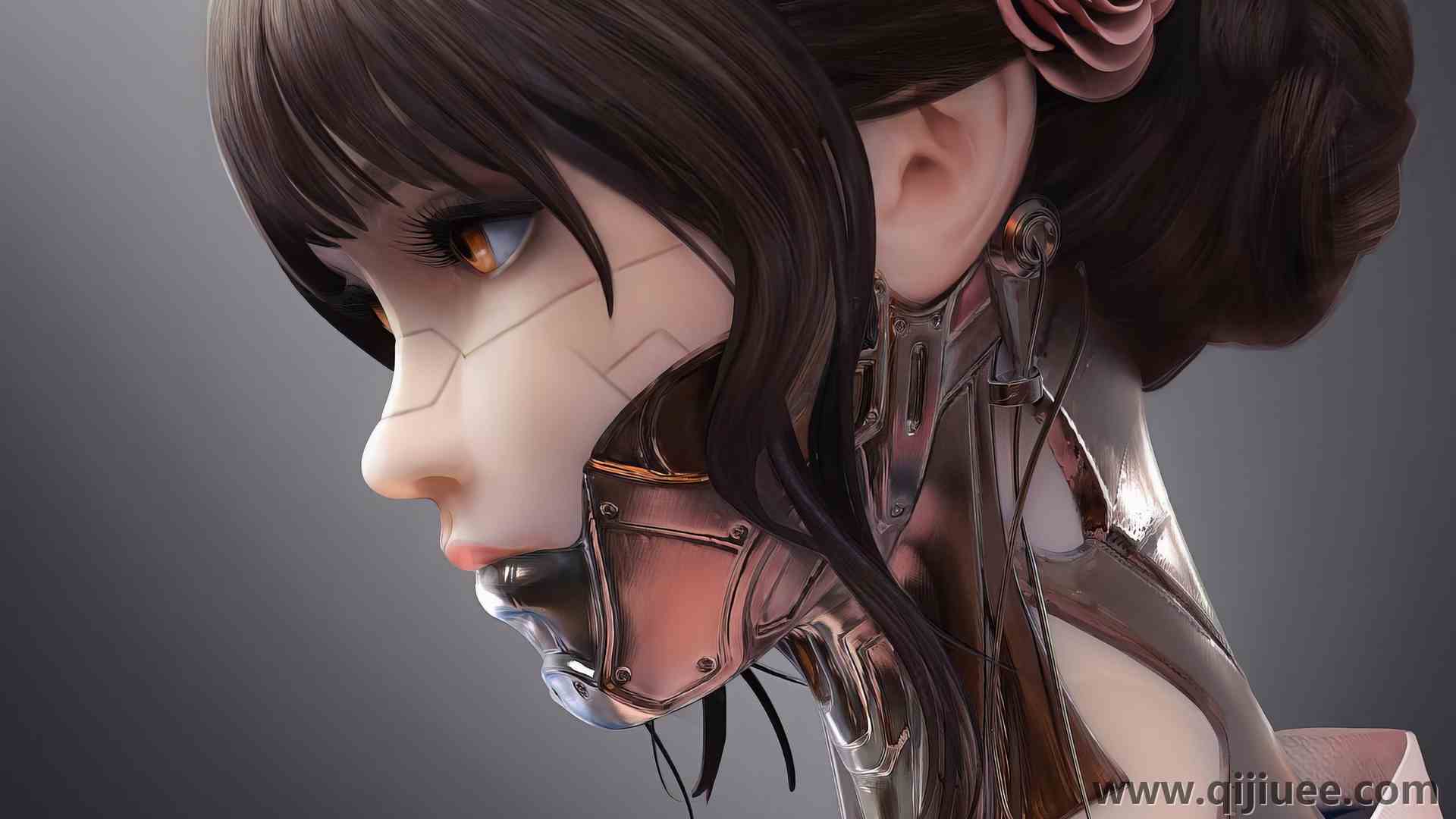赛博朋克 AI艺术 科幻小说 半机械人 艺术状态  电脑壁纸 4K壁纸3840 x 2160/1.82 MB-柒染云阁