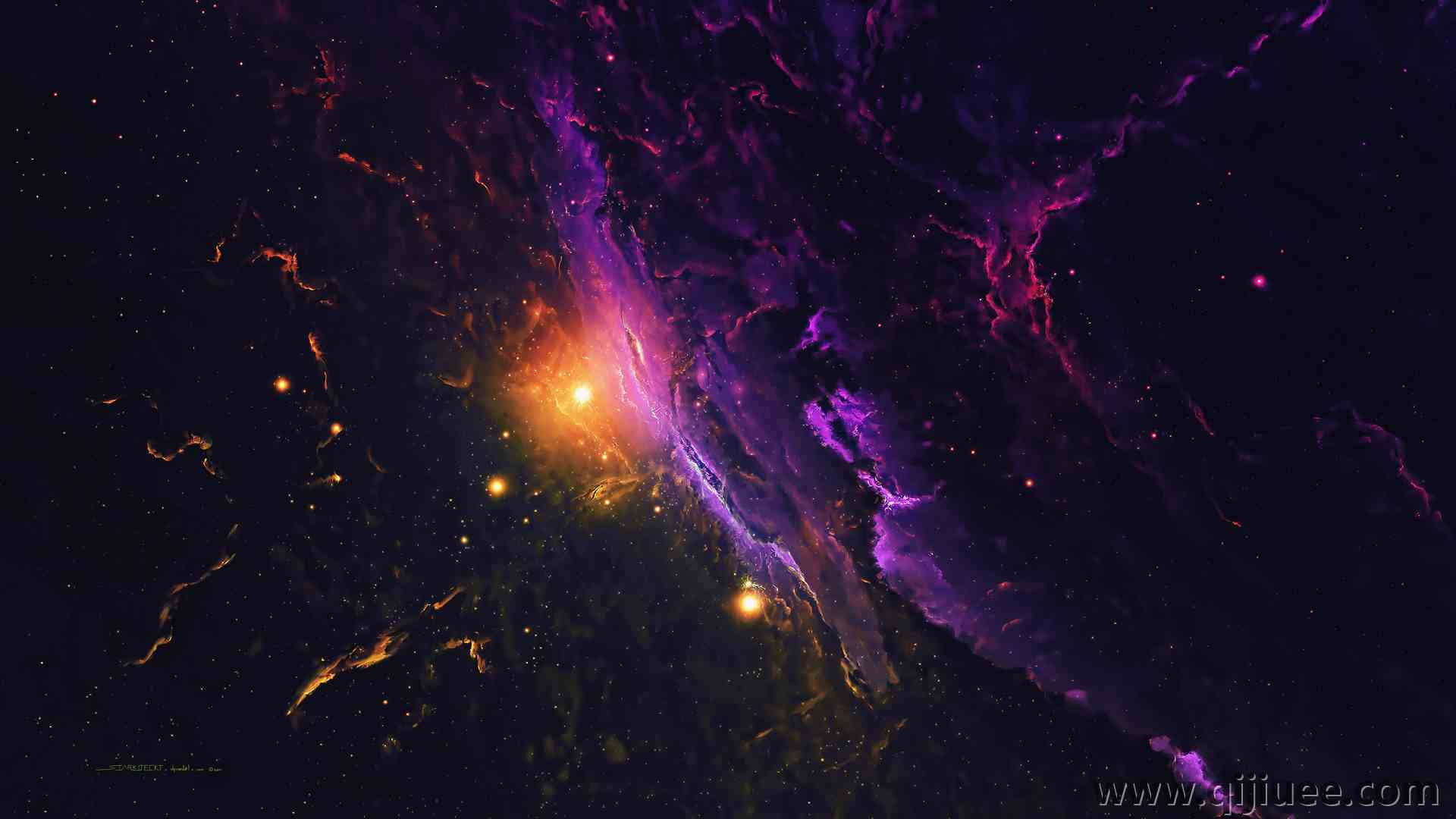 恒星 太空逃逸 星云 太空艺术 AI艺术 电脑壁纸 4K壁纸3840 x 2160/6.73 MB-柒染云阁