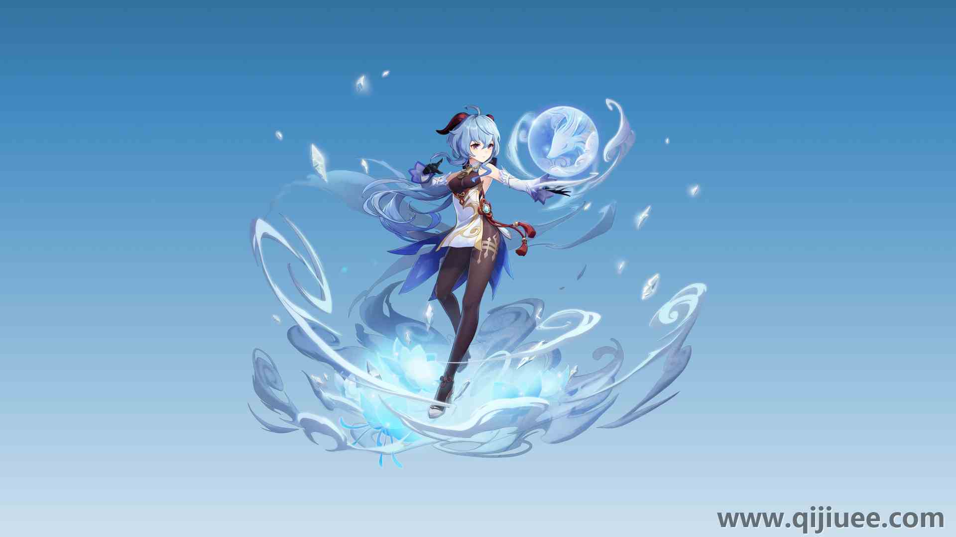 游戏 角色 原神 游戏CG 动漫女孩 简单背景 女孩  电脑壁纸 4K壁纸3840 x 2160/4.14 MB-柒染云阁