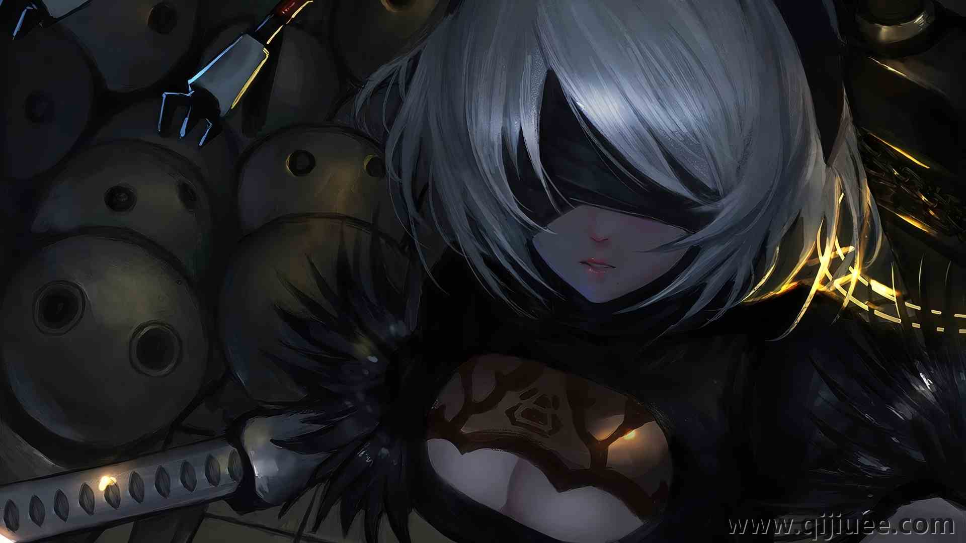 尼尔 机械纪元 游戏CG  4K壁纸3840 x 2160/2.01 MB-柒染云阁