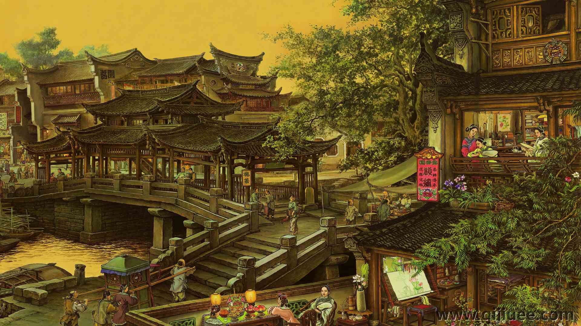 人物 绘画 历史 建筑 4K壁纸4342 x 3072/5.36 MB-柒染云阁