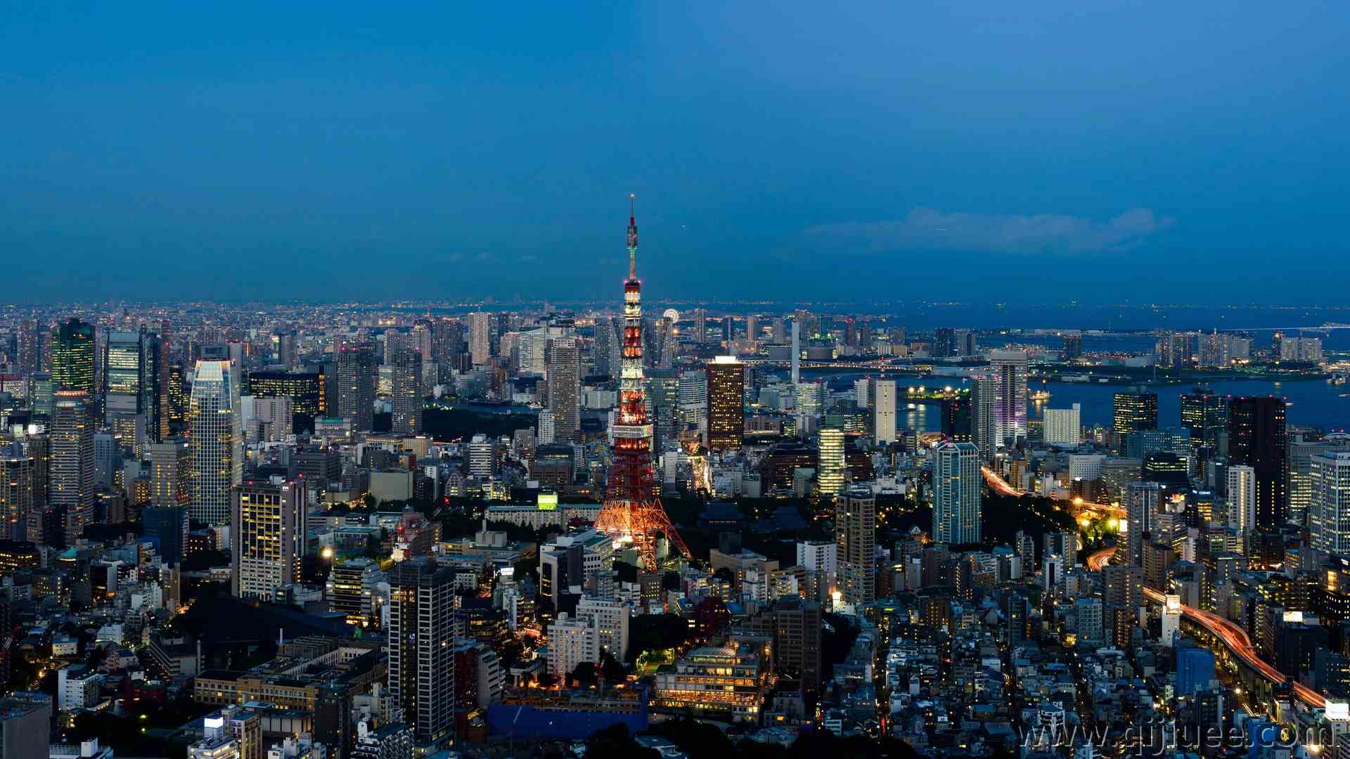 城市景观 城市 城市灯光 黄昏 4K壁纸6880 x 2880/5.13 MB-柒染云阁