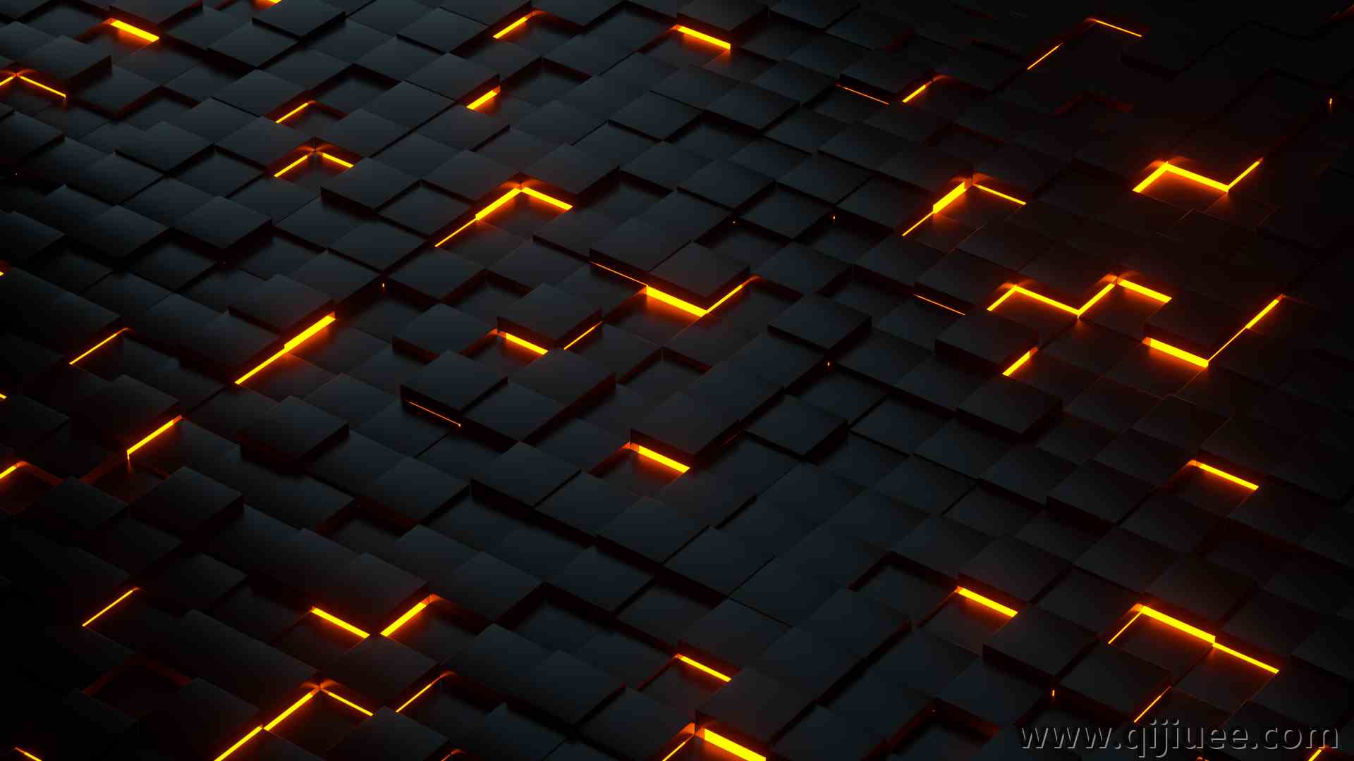 AI艺术 块 抽象 波浪形四方块3840 x 2160/0.9 MB-柒染云阁