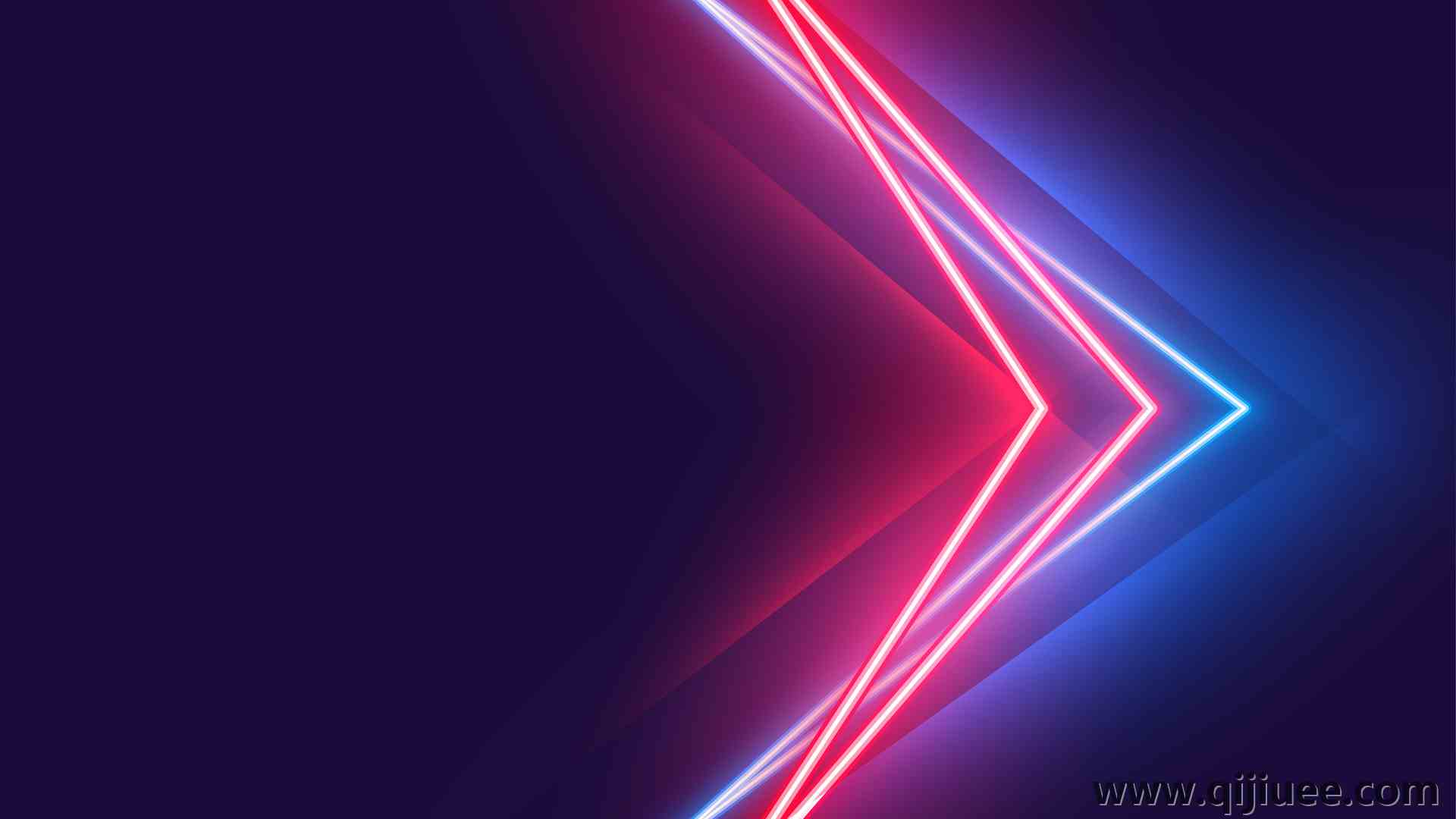 蓝色 红色 渐变 线条 箭头 设计 3840 x 2160/0.73 MB-柒染云阁