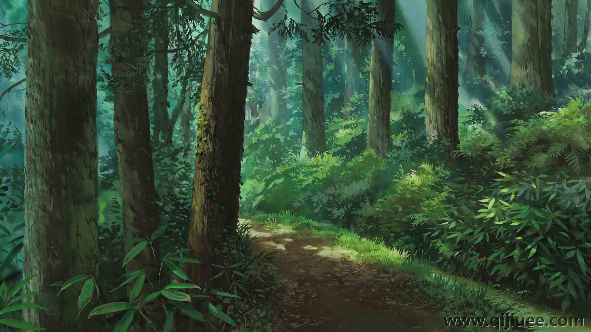 森林 绿色背景 树木 路径  电脑壁纸 4K壁纸3840 x 2160/10.65 MB-柒染云阁