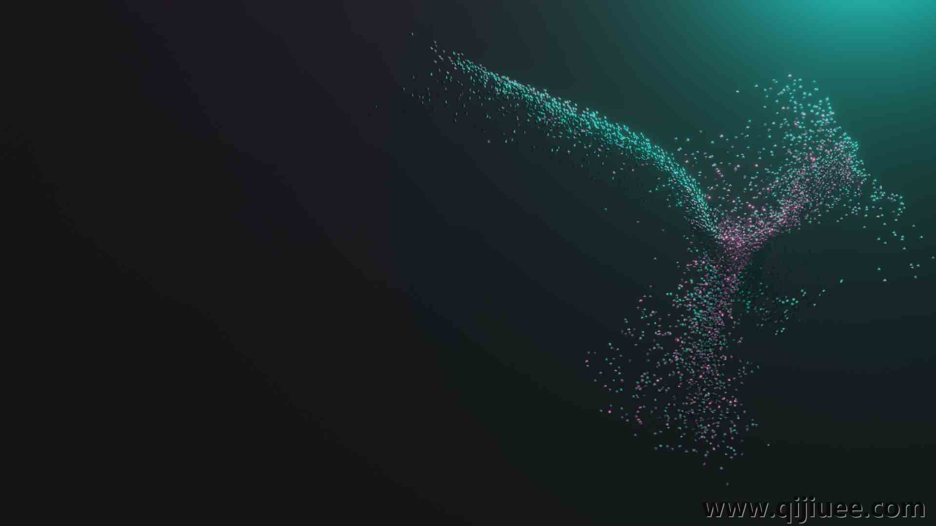 搅拌器 浮动粒子 AI艺术 抽象 3840 x 2160/0.63 MB-柒染云阁