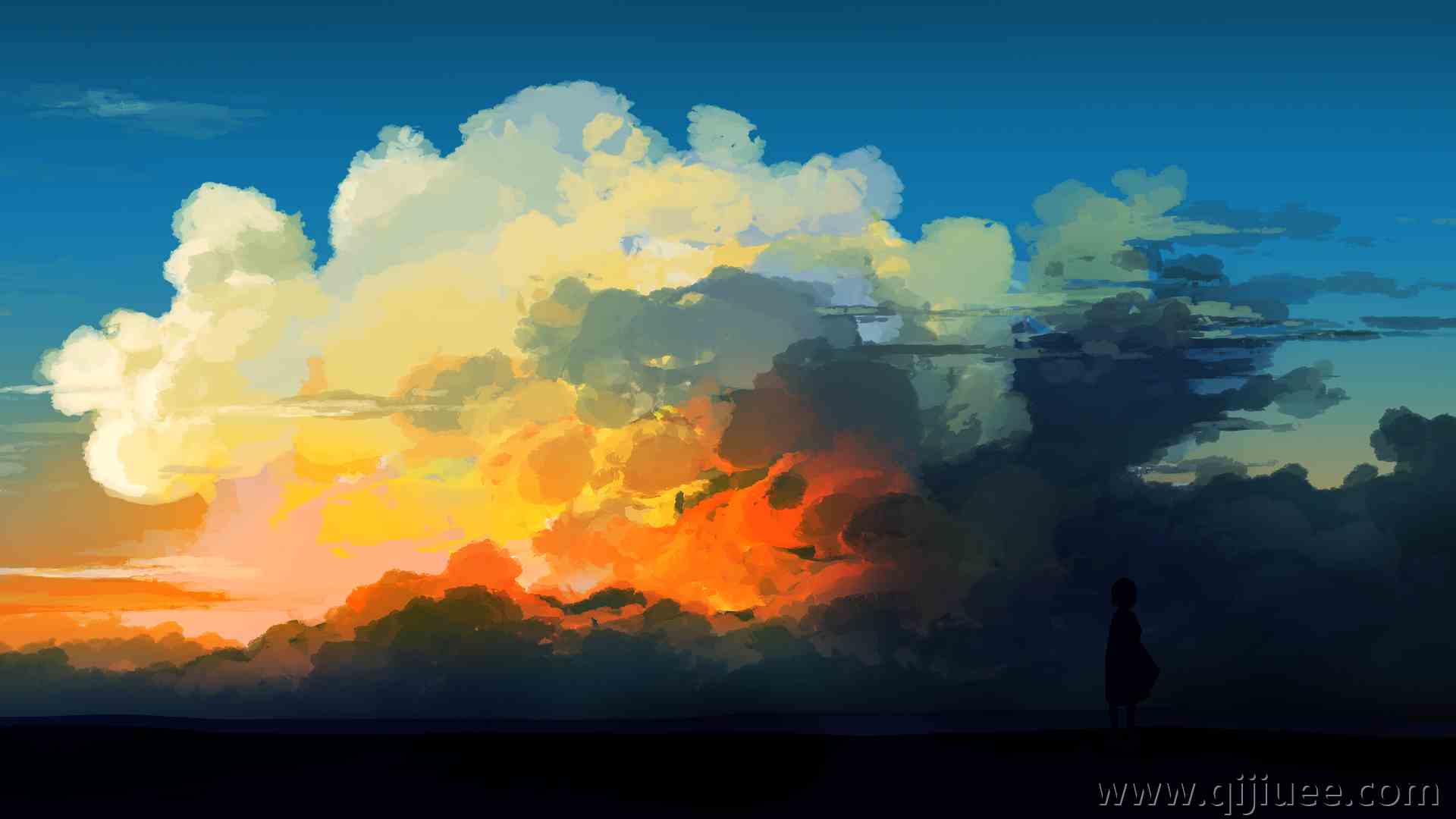 优雅 AI艺术 图片 插图 素描 云 日落 风景  电脑壁纸 4K壁纸5640 x 2400/3.23 MB-柒染云阁