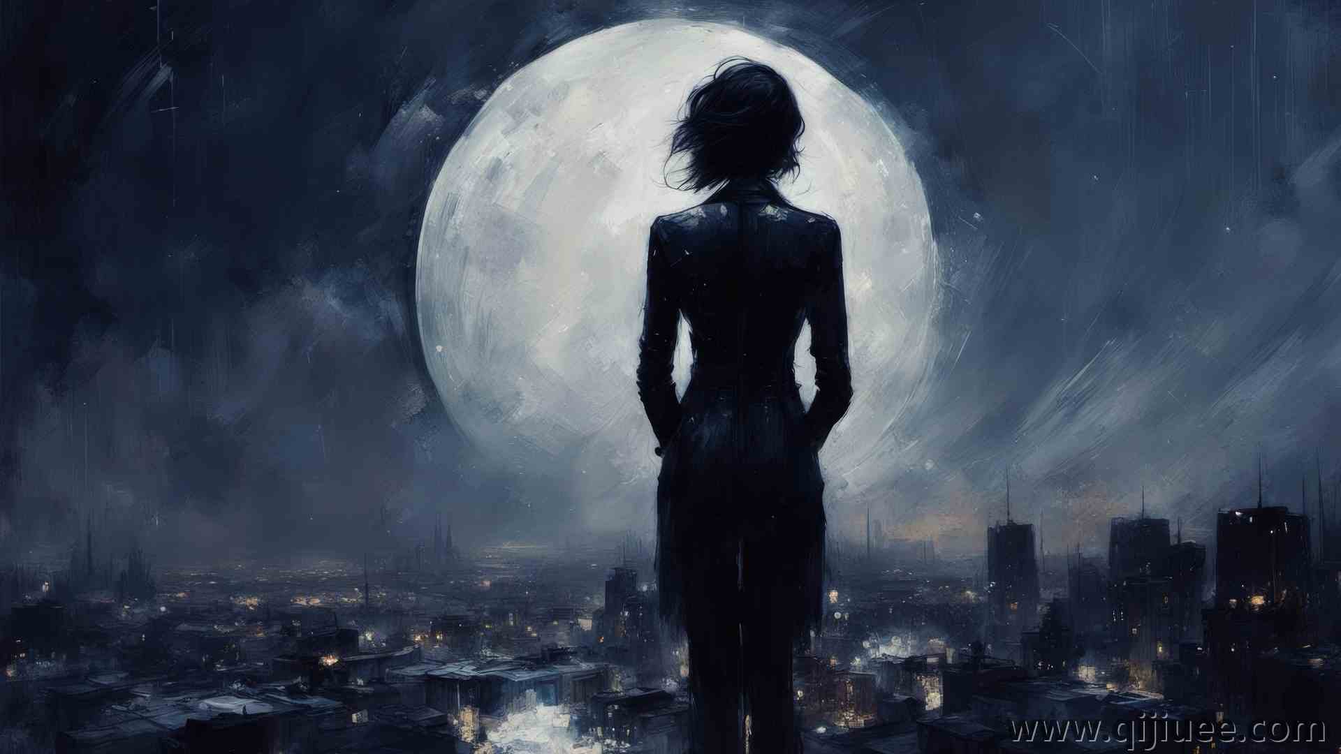 AI艺术 黑暗 夜空 科幻 电脑壁纸 4K壁纸3840 x 2160/9.19 MB-柒染云阁