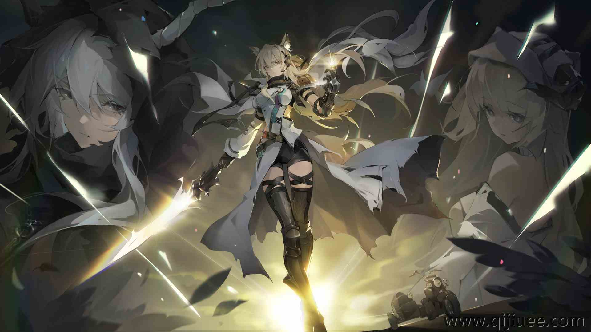 武士 动漫女孩 6237 x 3508/8.04 MB-柒染云阁