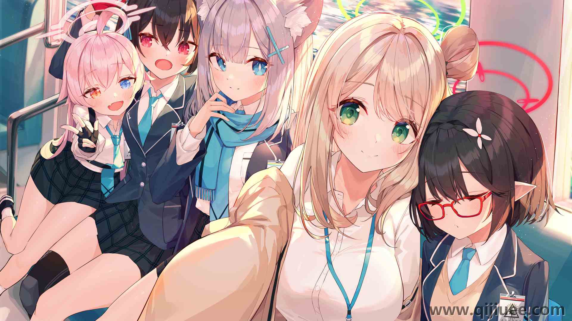 张嘴 妇女团体 动漫 动漫女孩 蔚蓝档案 异瞳 兽耳 兽耳 4961 x 3508/7.5 MB-柒染云阁