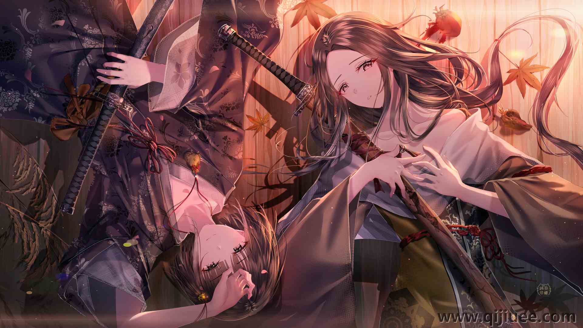 卡伦 深色头发 短发 长发 动漫 动漫女孩 关：影子死两次 和服 剑 4973 x 2970/8.89 MB-柒染云阁