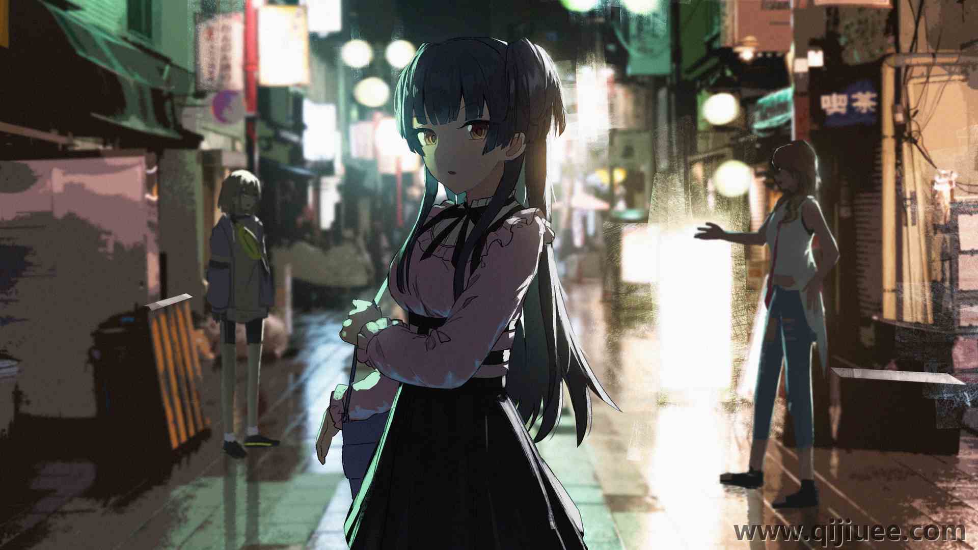 深色头发 小行星 艺术家 闪亮的颜色 动漫女孩 动漫 都市 5255 x 2531/8.98 MB-柒染云阁