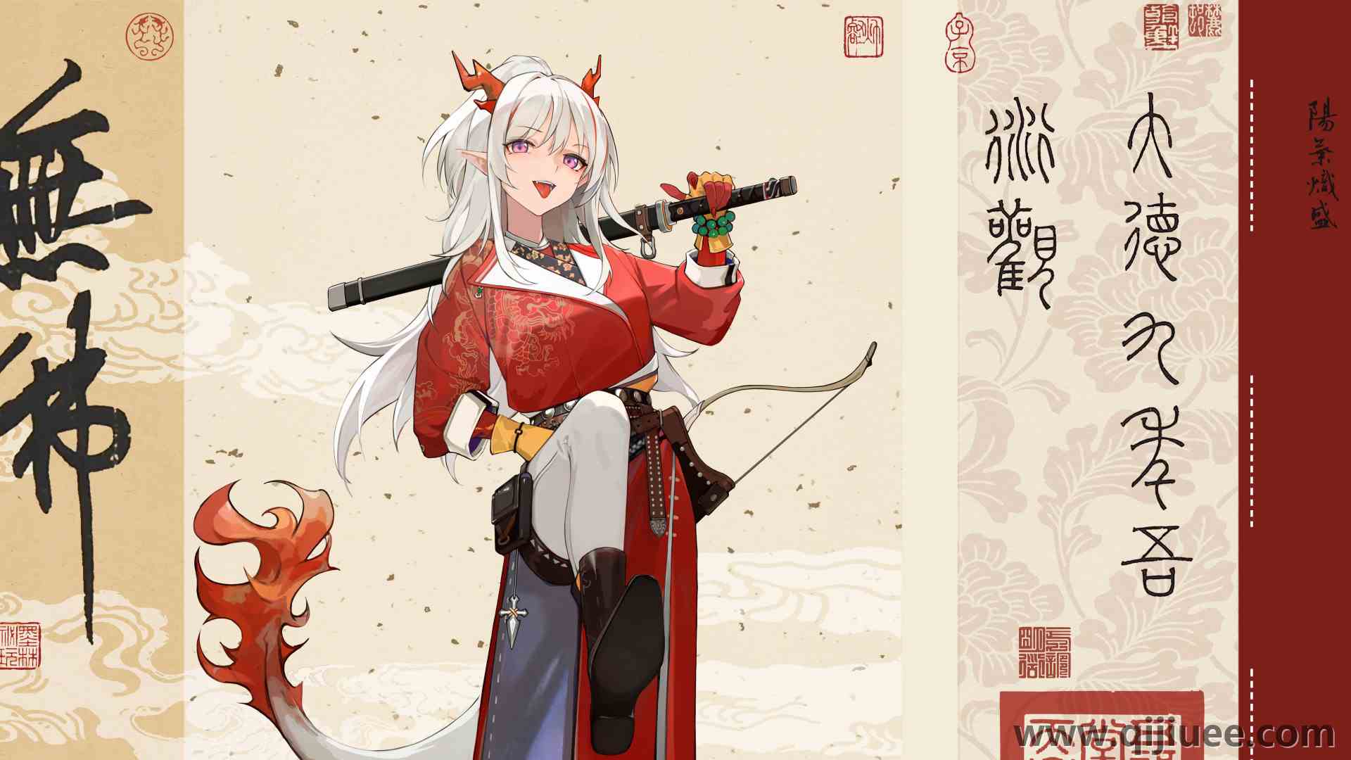 白发 动漫 动漫女孩 剑 尾巴 明日方舟 年 明日方舟 8纸8532 x 3848/3.03 MB-柒染云阁