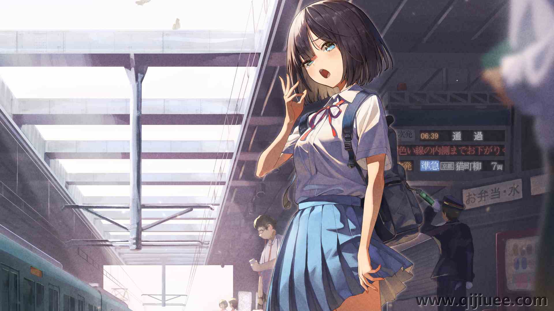 卡布 短发 裙子 动漫 动漫女孩 校服 4331 x 3348/10.96 MB-柒染云阁