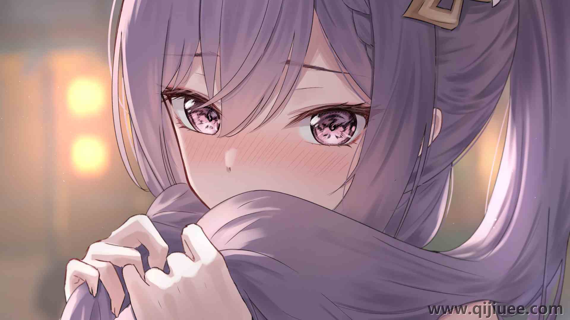 电子游戏角色 紫色头发 电子游戏女孩 4壁纸3840 x 2160/0.99 MB-柒染云阁