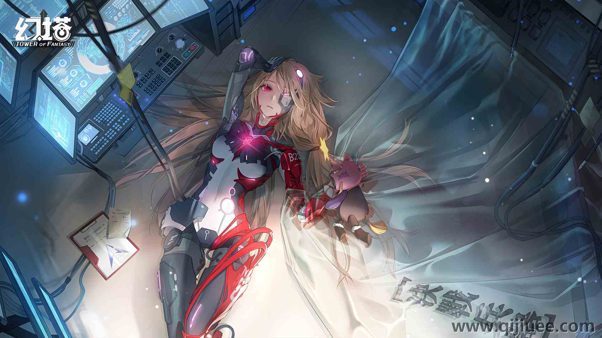 复仇女神 幻想之塔  动漫女孩  科技 机甲女孩3840 x 2160/2.27 MB-柒染云阁