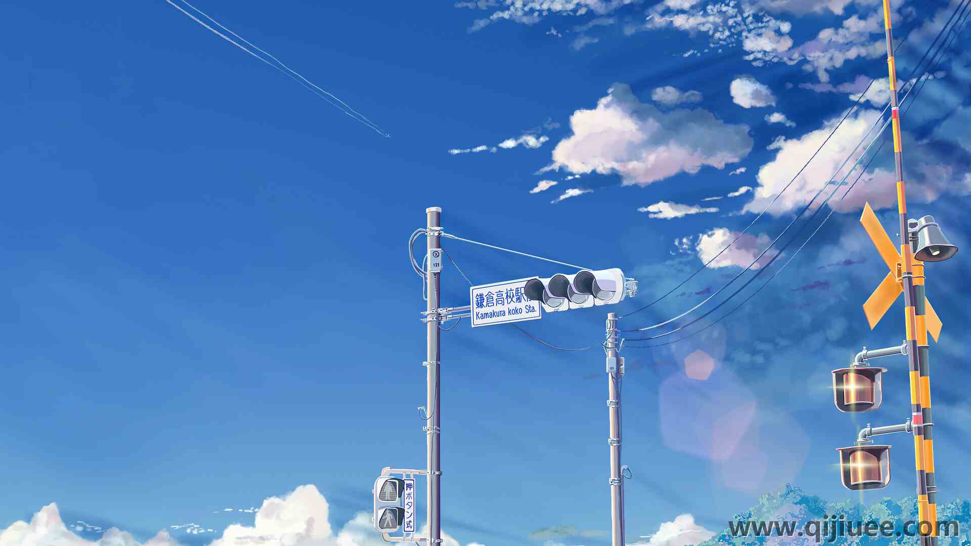 动漫 AI艺术 路灯 马路红绿灯 3840 x 2160/1.96 MB-柒染云阁