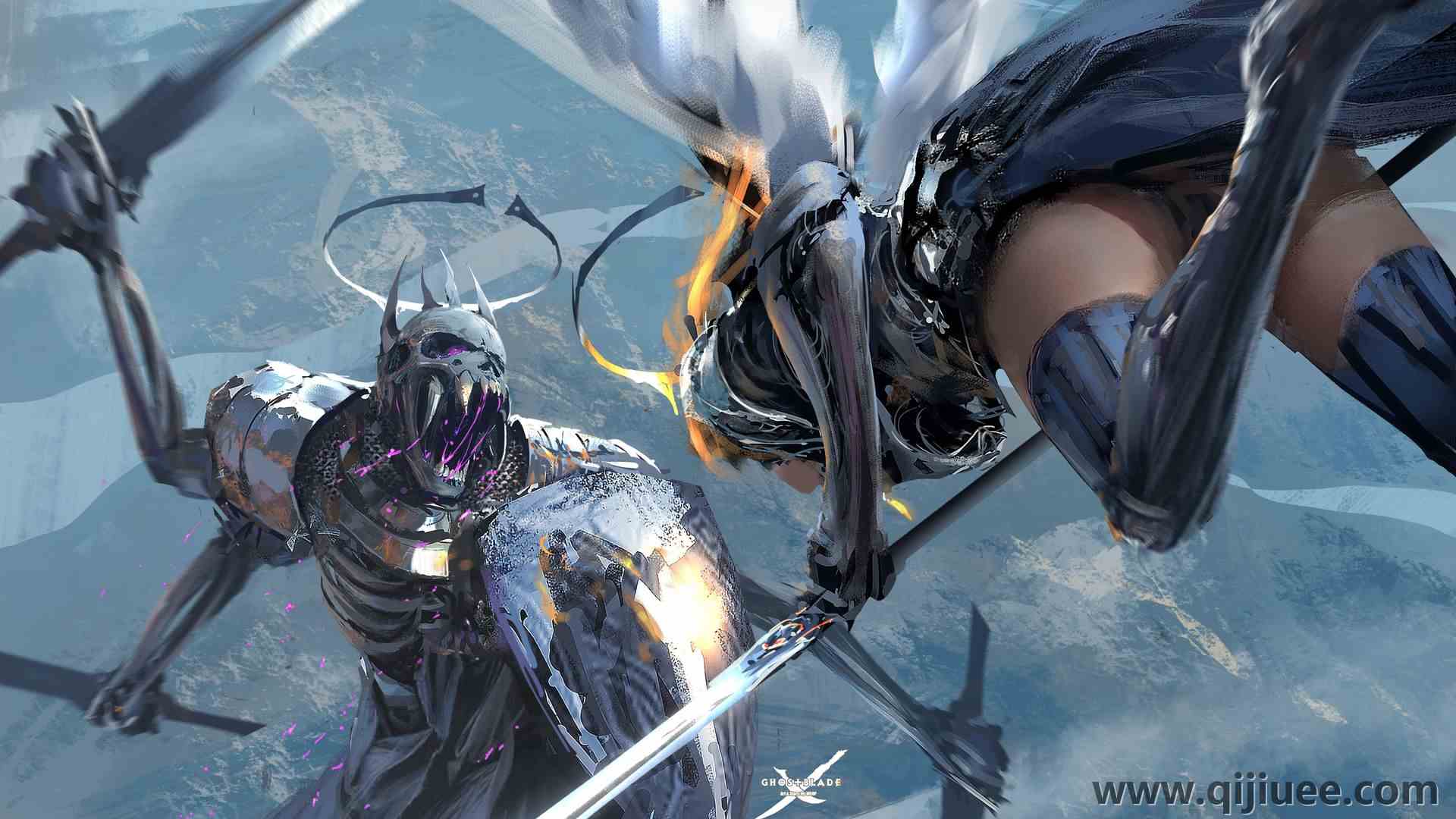 AI艺术 图片 天使  战斗3840 x 2160/0.9 MB-柒染云阁