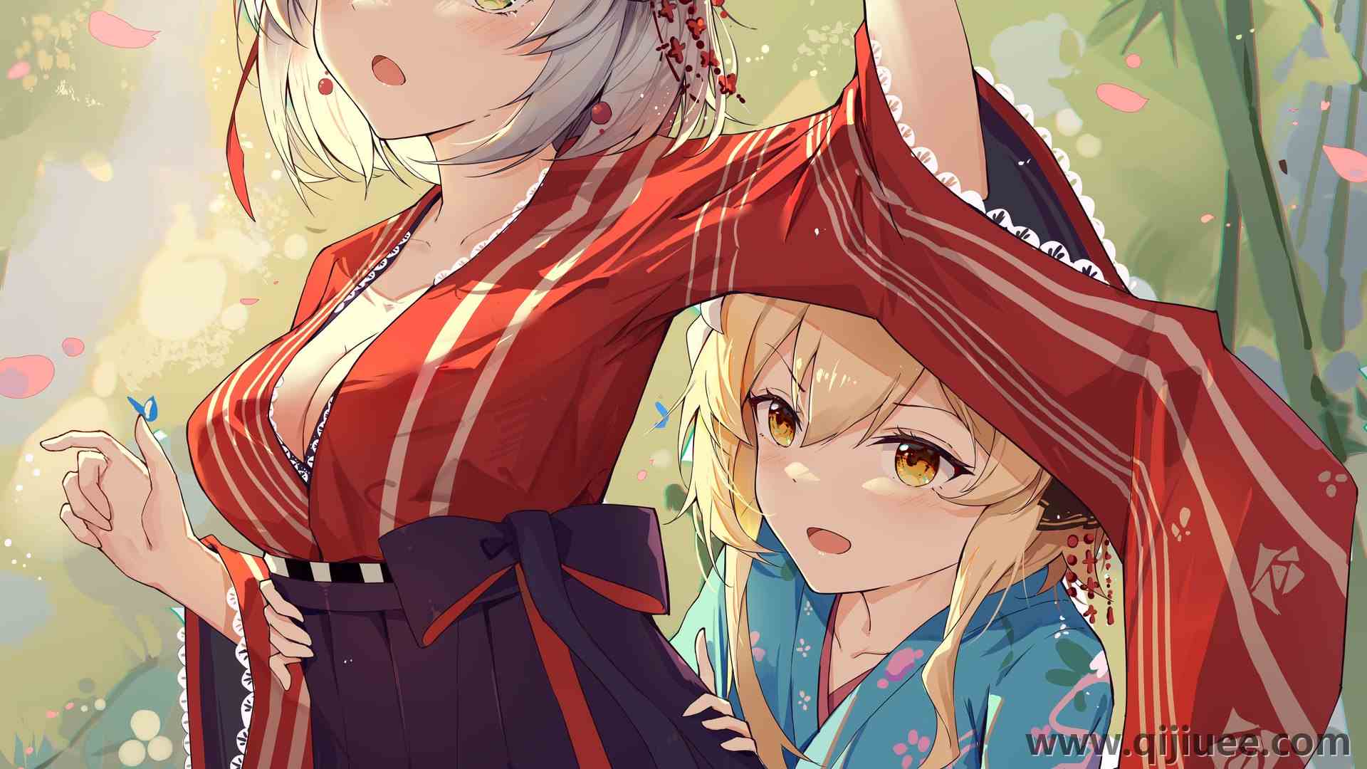 绿眼睛 金发 雅居 动漫女孩 鲁明 原神 3840 x 2160/0.82 MB-柒染云阁