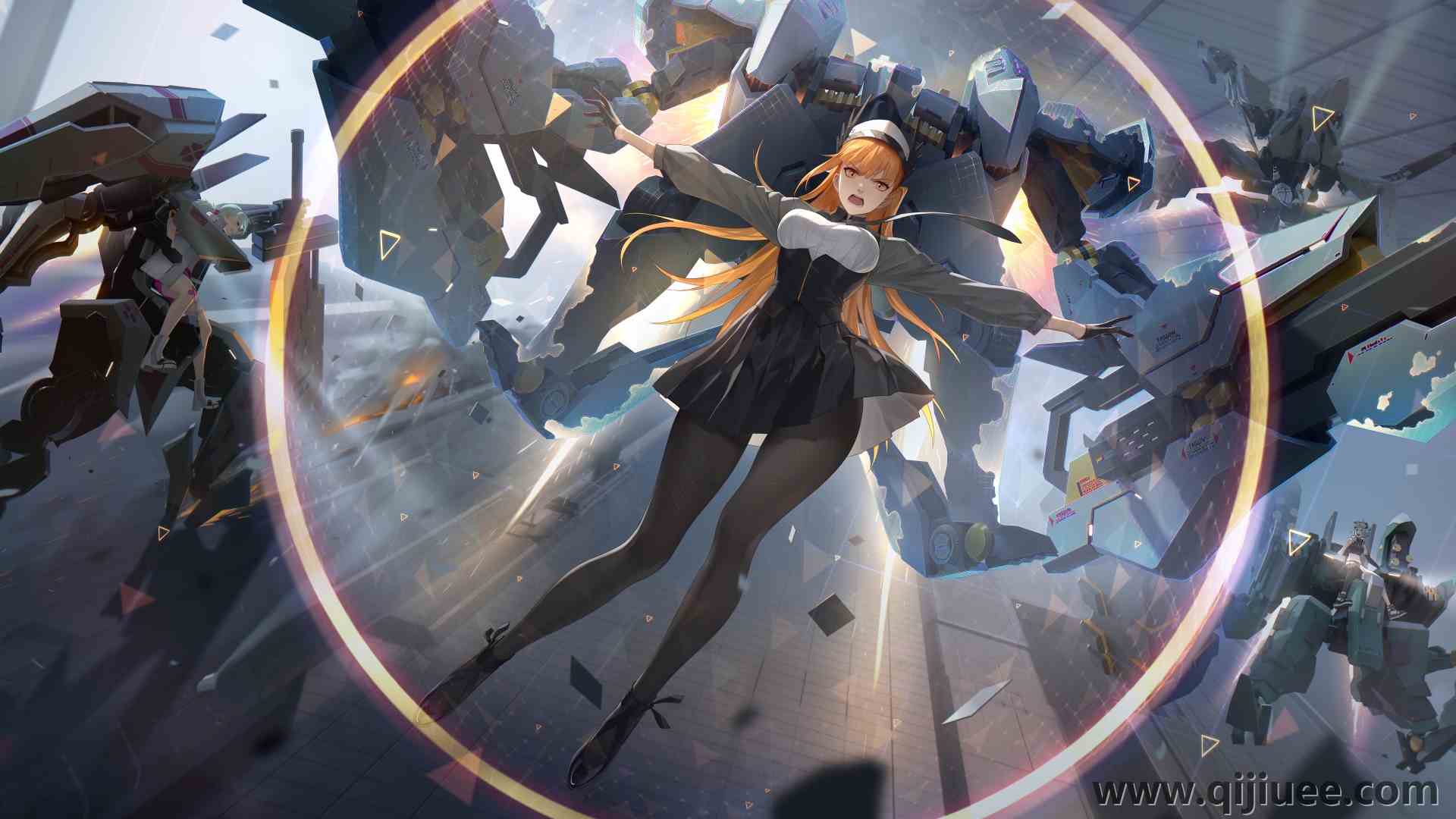 电子游戏 动漫 动漫女孩 机甲 绘画 3840 x 2160/1.83 MB-柒染云阁