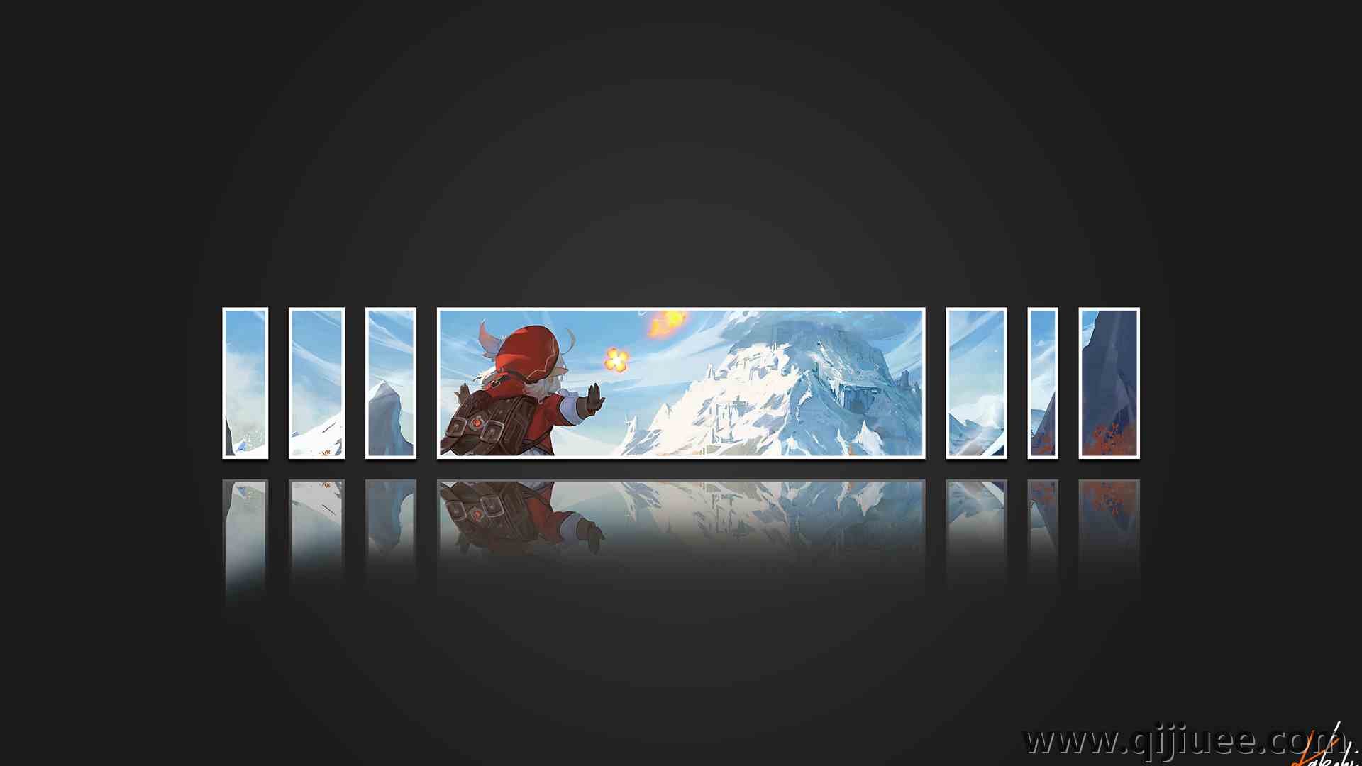 动漫 简单的背景 黑色背景 克利 玄心影响 3840 x 2160/0.52 MB-柒染云阁
