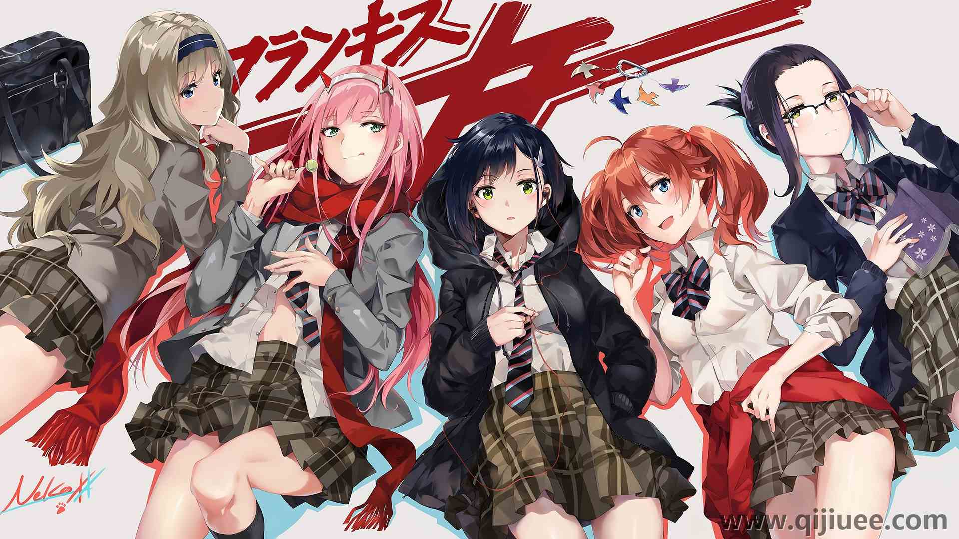 女性群体 AI艺术 动漫 动漫女孩 法兰西的爱人  校服 裙子 领带 3840 x 2160/2.17 MB-柒染云阁