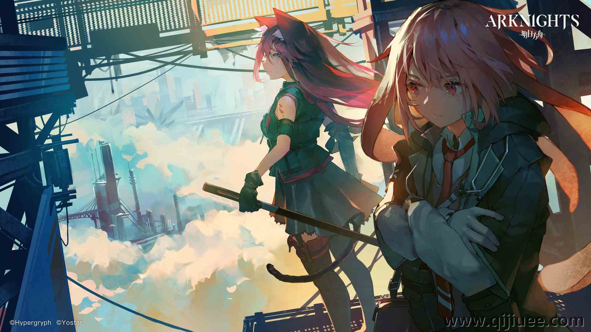 阿奈特 安塞尔 梅兰莎  明日方舟 动漫3840 x 2160/2.09 MB-柒染云阁